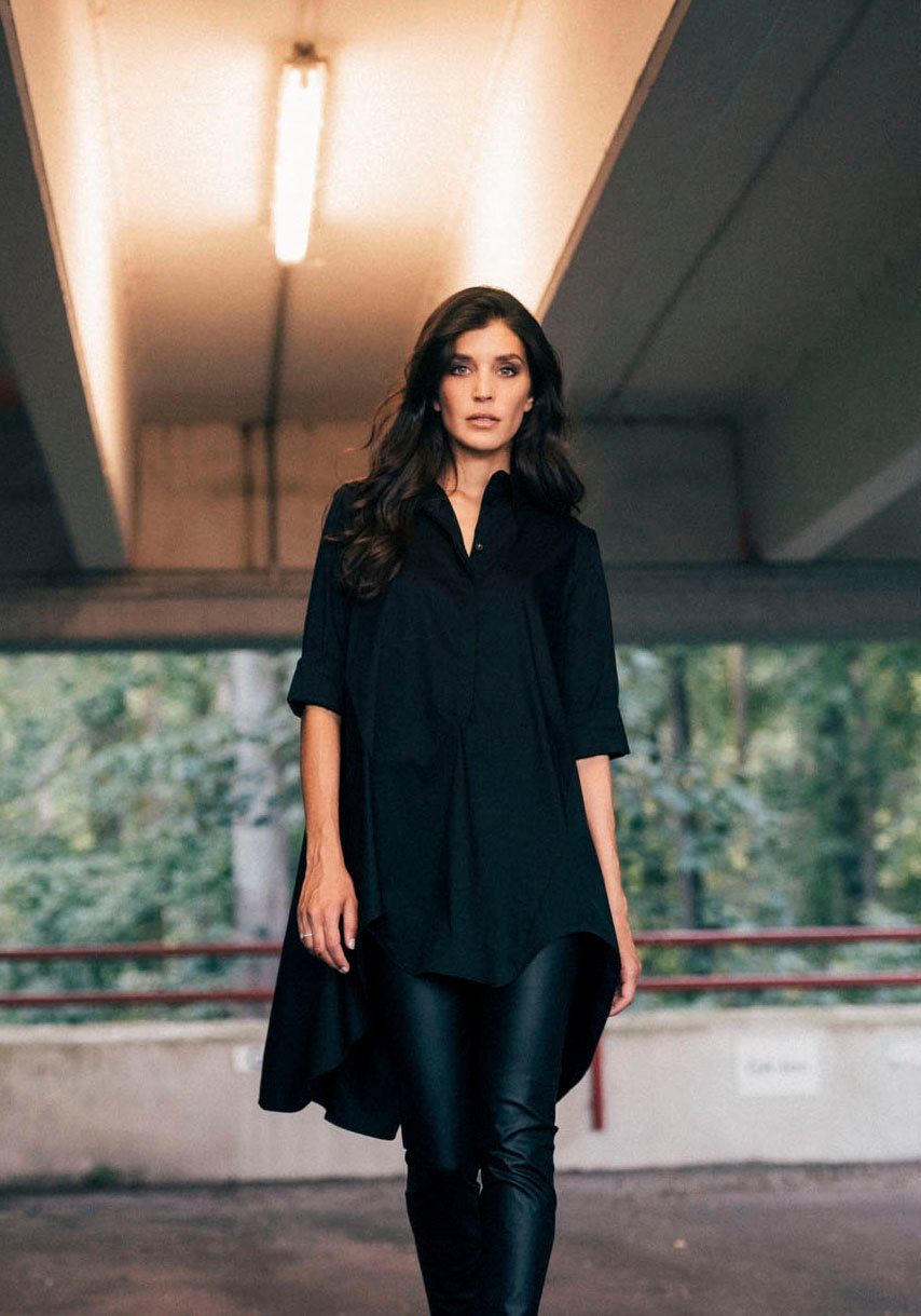 IMPERIAL Lange blouse IMP-C ED3ABF klokkend, lang model