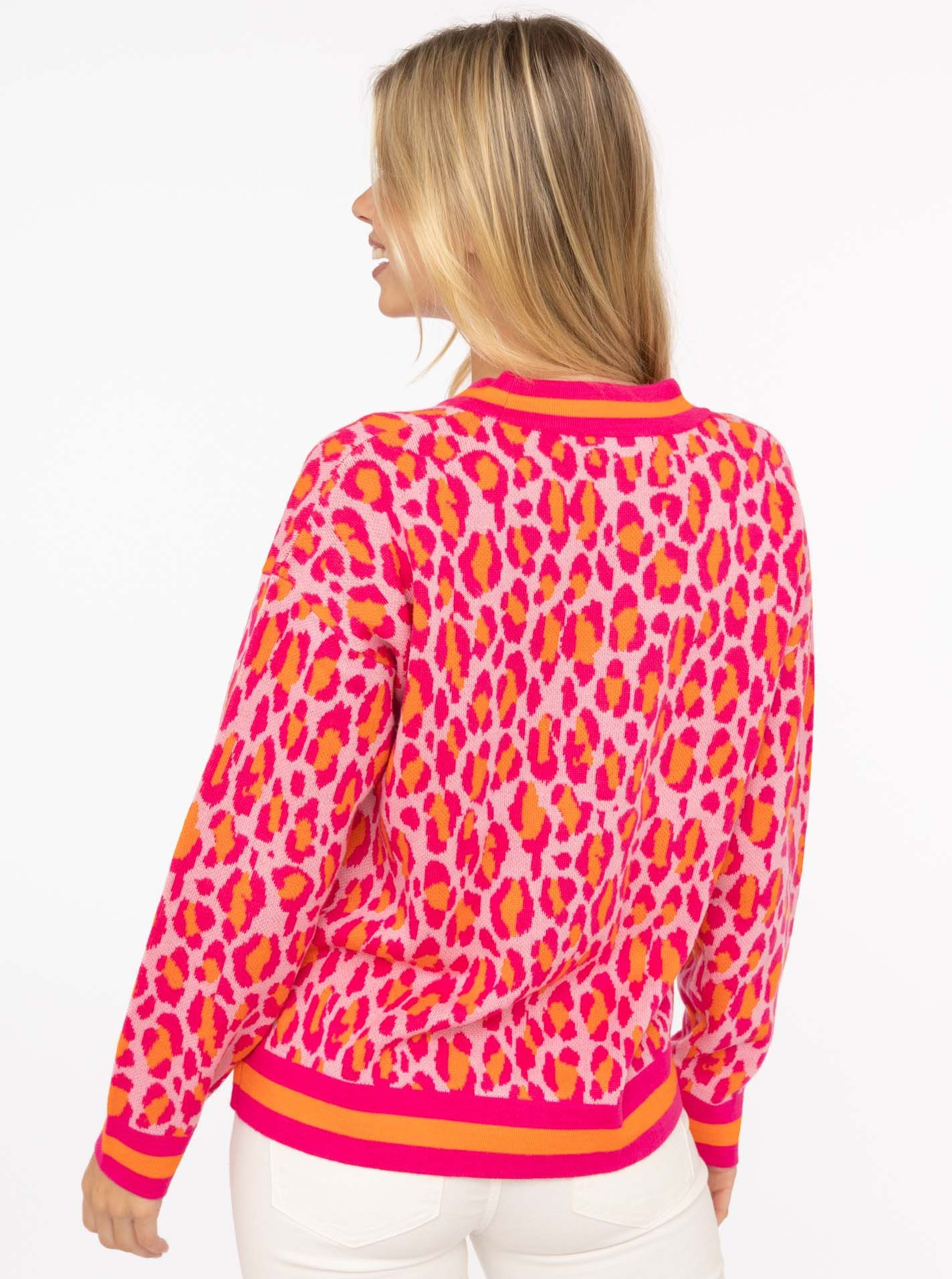 Zwillingsherz Vest Leo Streifen met knopen, leomoter en streepboorden