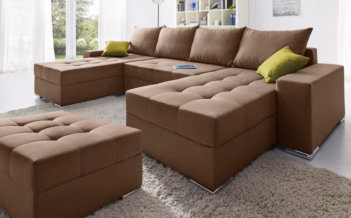 COLLECTION AB Hocker JOSY met comfortabele binnenvering, naar wens te combineren