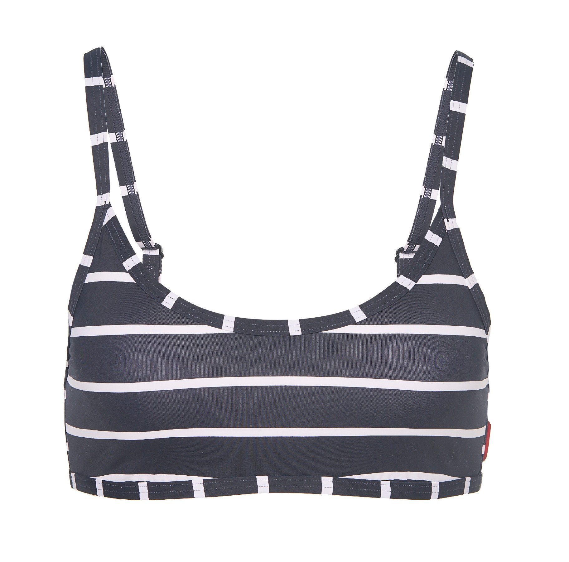 JOOP! Bustierbikinitop JEANS! Easy Summer in casual strepen design, uitneembare pads