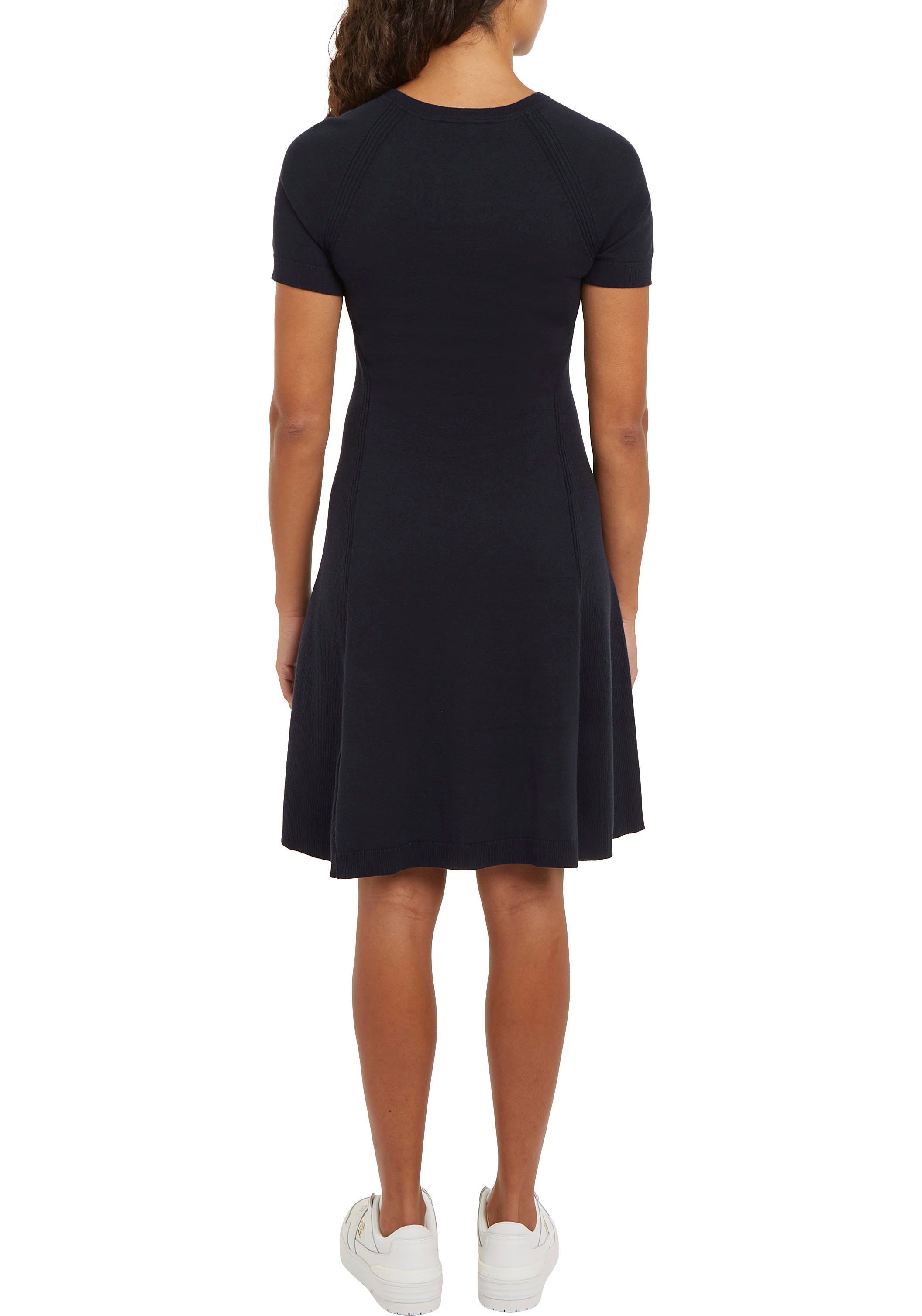 Tommy Hilfiger Jerseyjurk CO JERSEY STITCH F&F DRESS met logoborduursel op borsthoogte