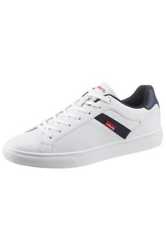 levi's sneakers henry met rood levi´s logo wit