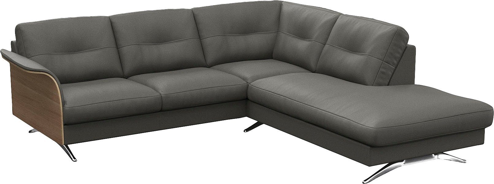 FLEXLUX Hoekbank Glow, super comfortabel door hoogwaardige zitconstructie met binnenvering, L-vorm