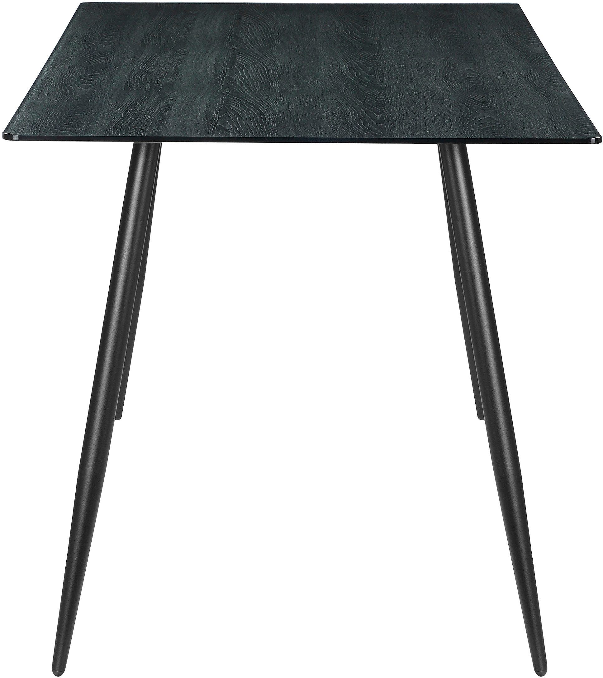 Home affaire Eettafel Turah, TOPSELLER!, OTTOs keuze met glazen blad in houtlook, tijdloos ontwerp, onderhoudsvriendelijk