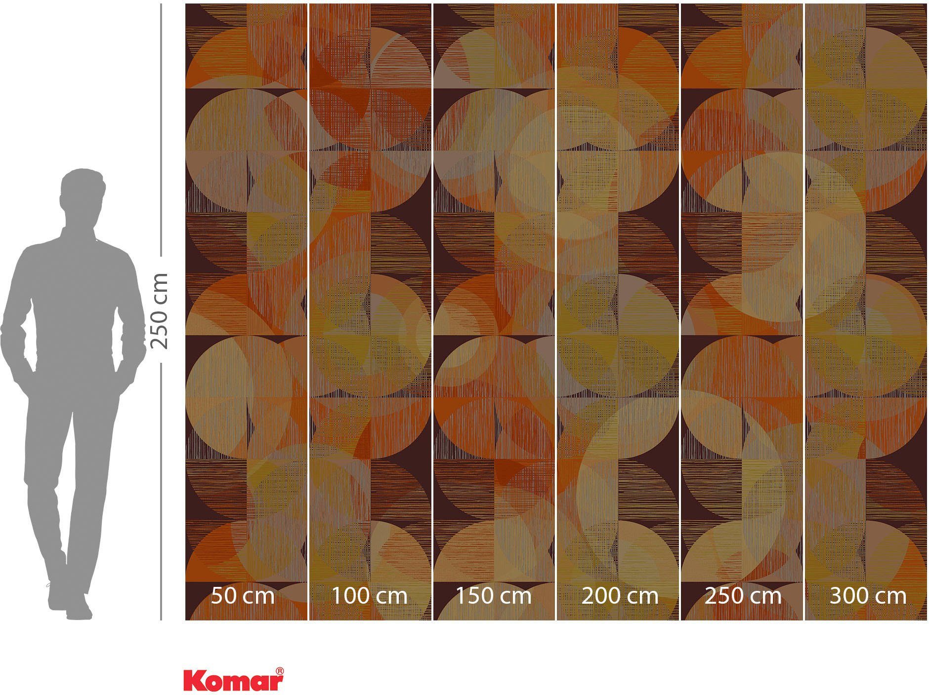 Komar Vliesbehang Digitale print vlies - Seventies Swing - Afmeting 300 x 250 cm (1 stuk)
