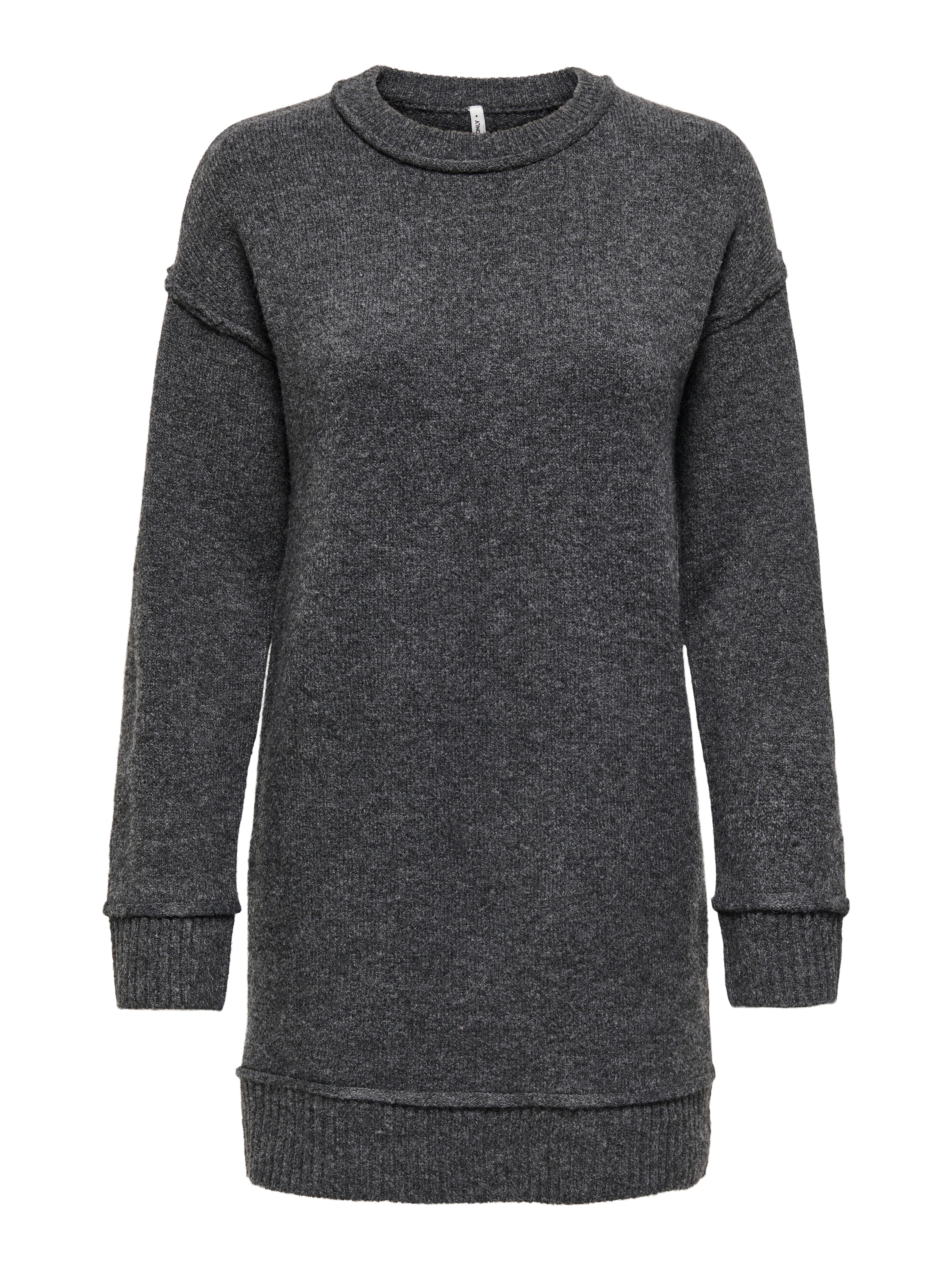 Only Midi-jurk ONLHAZEL LS O-NECK DRESS BF KNT