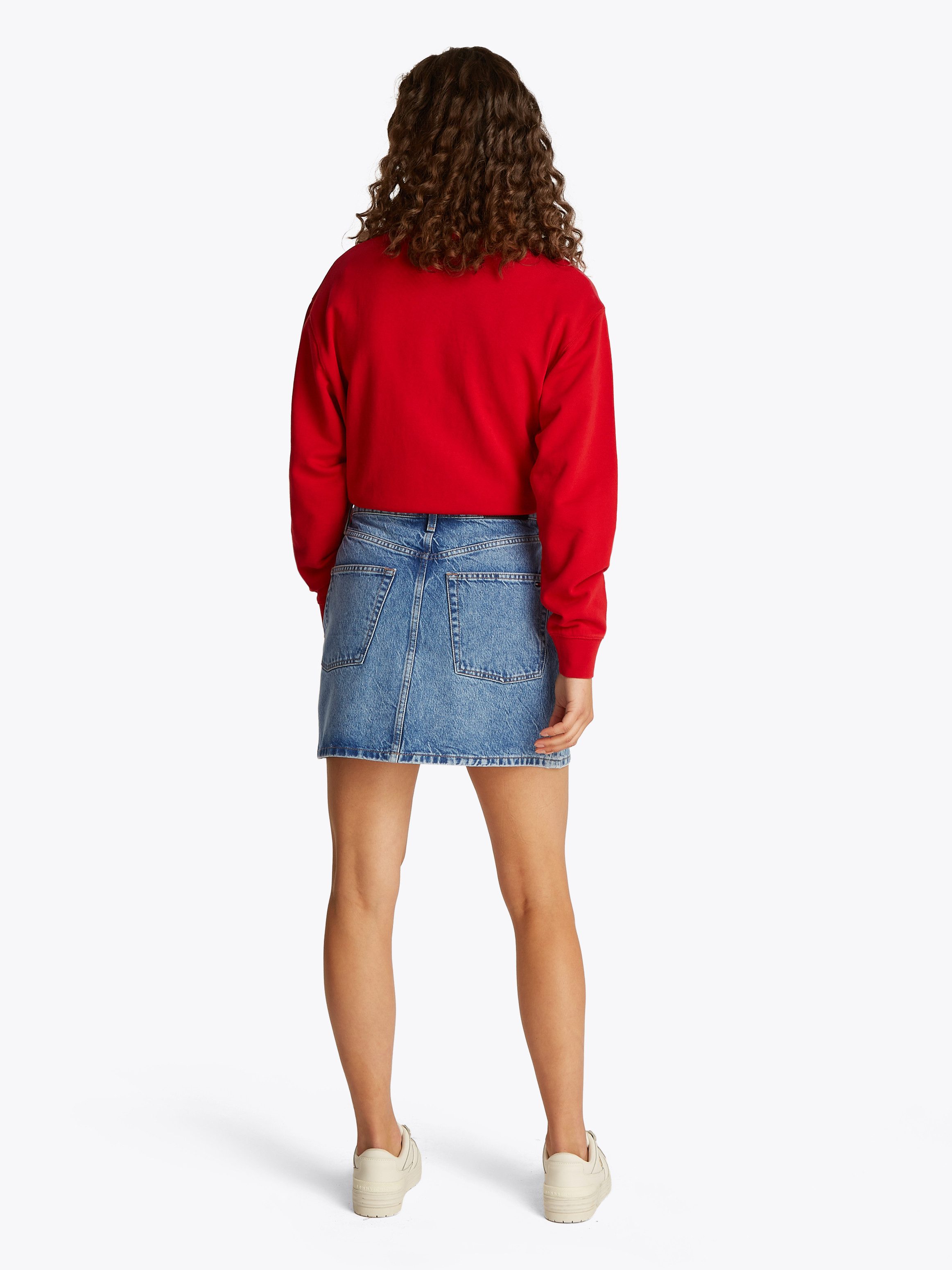 Tommy Hilfiger Jeans rok DNM MINI SKIRT HW ALI in mini-lengte, in blauwe was
