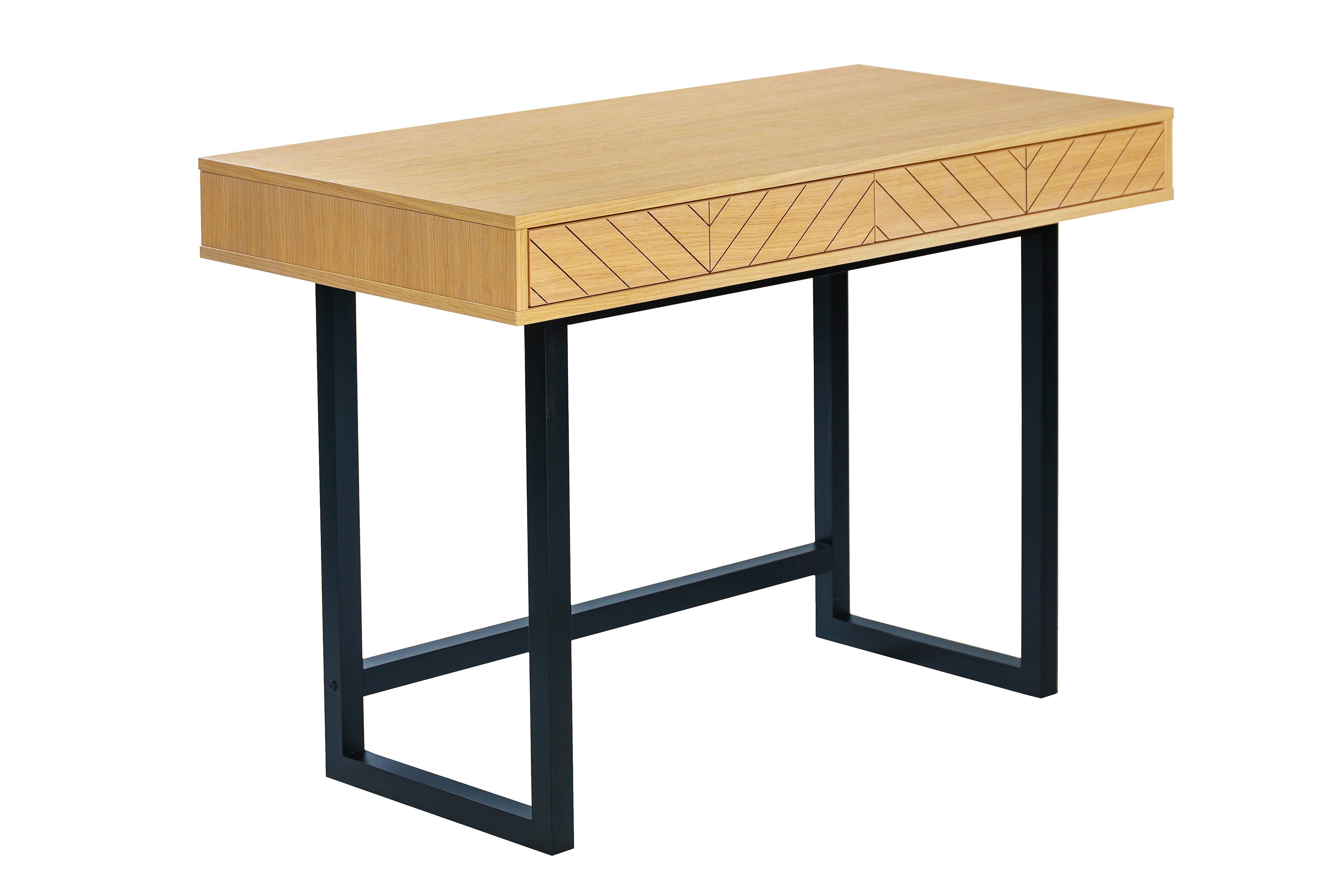 Woodman Bureau Camden scandinavisch design, praktisch uittrekbaar met push-to-openfunctie