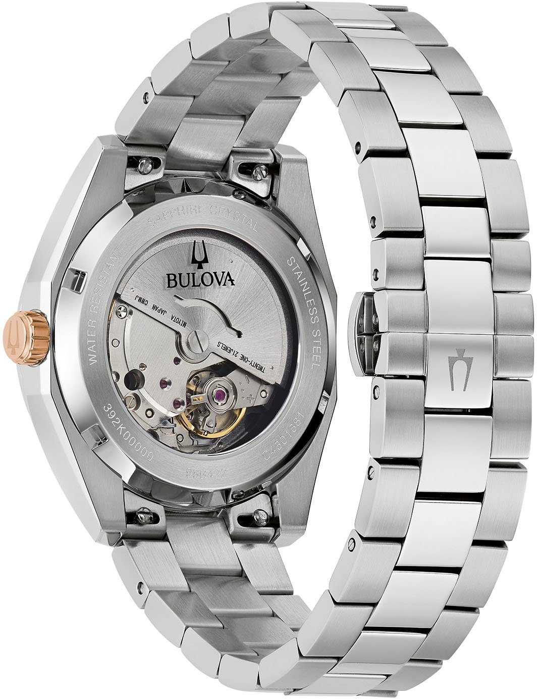 Bulova Automatisch horloge Polshorloge, herenhorloge, dameshorloge, roestvrijstalen band, saffierglas