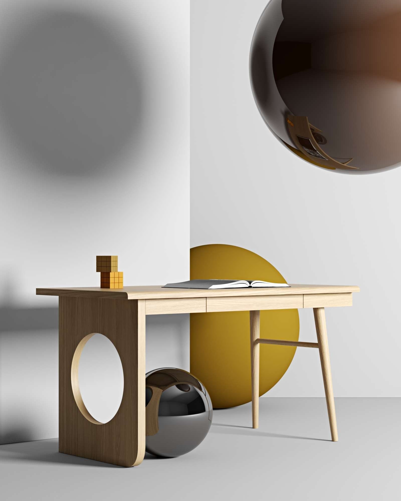 Woodman Bureau BAU bijzonder design, breedte 140 cm