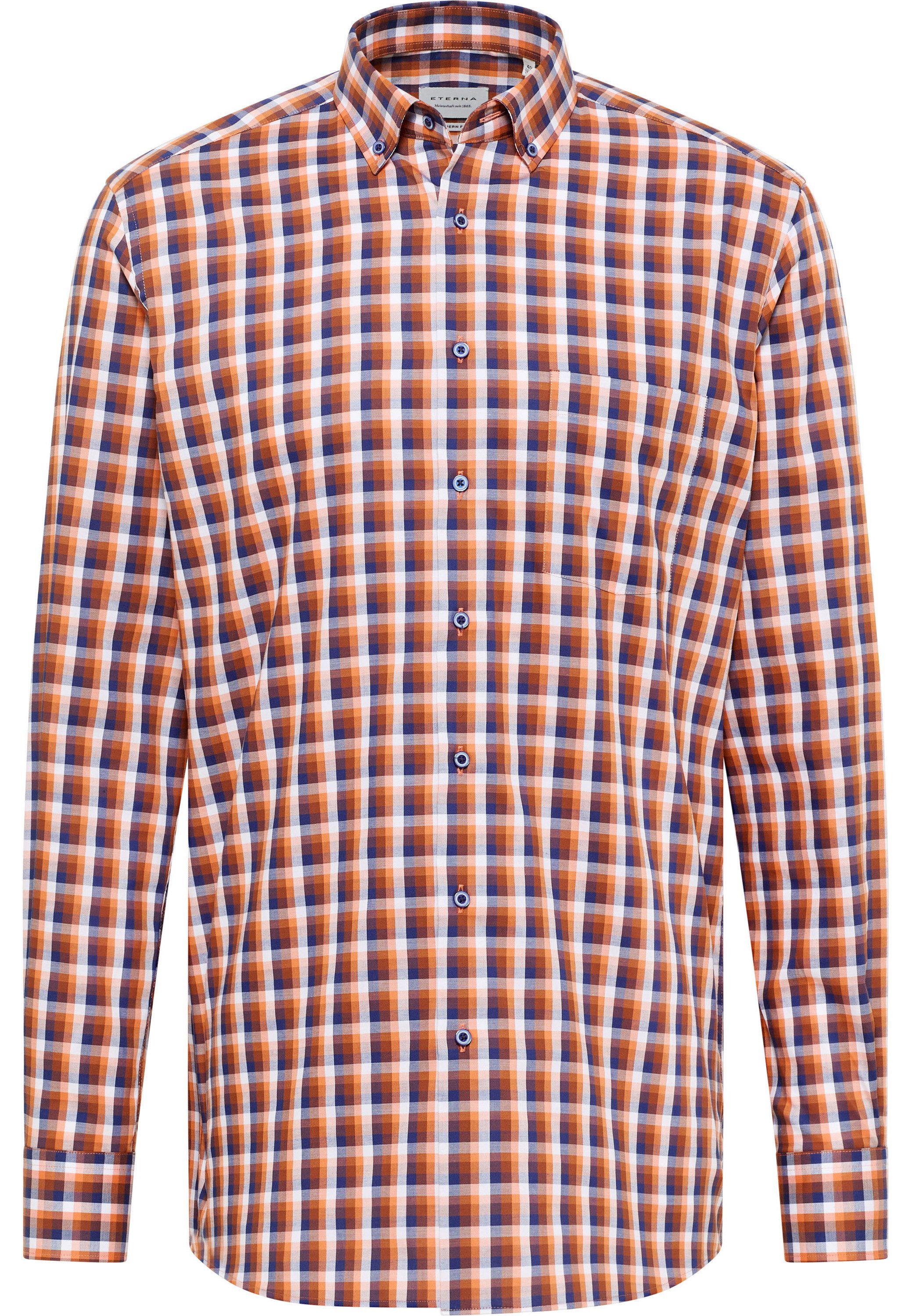 Eterna Overhemd met lange mouwen MODERN FIT NON IRON (strijkvrij)