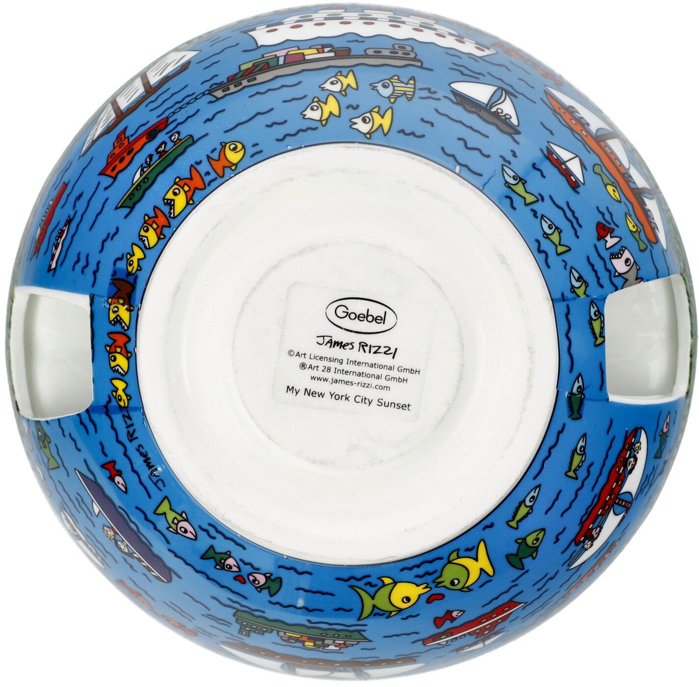 Goebel Theepot Rizzi met theelicht, pop art, james rizzi - mijn new york city zonsondergang