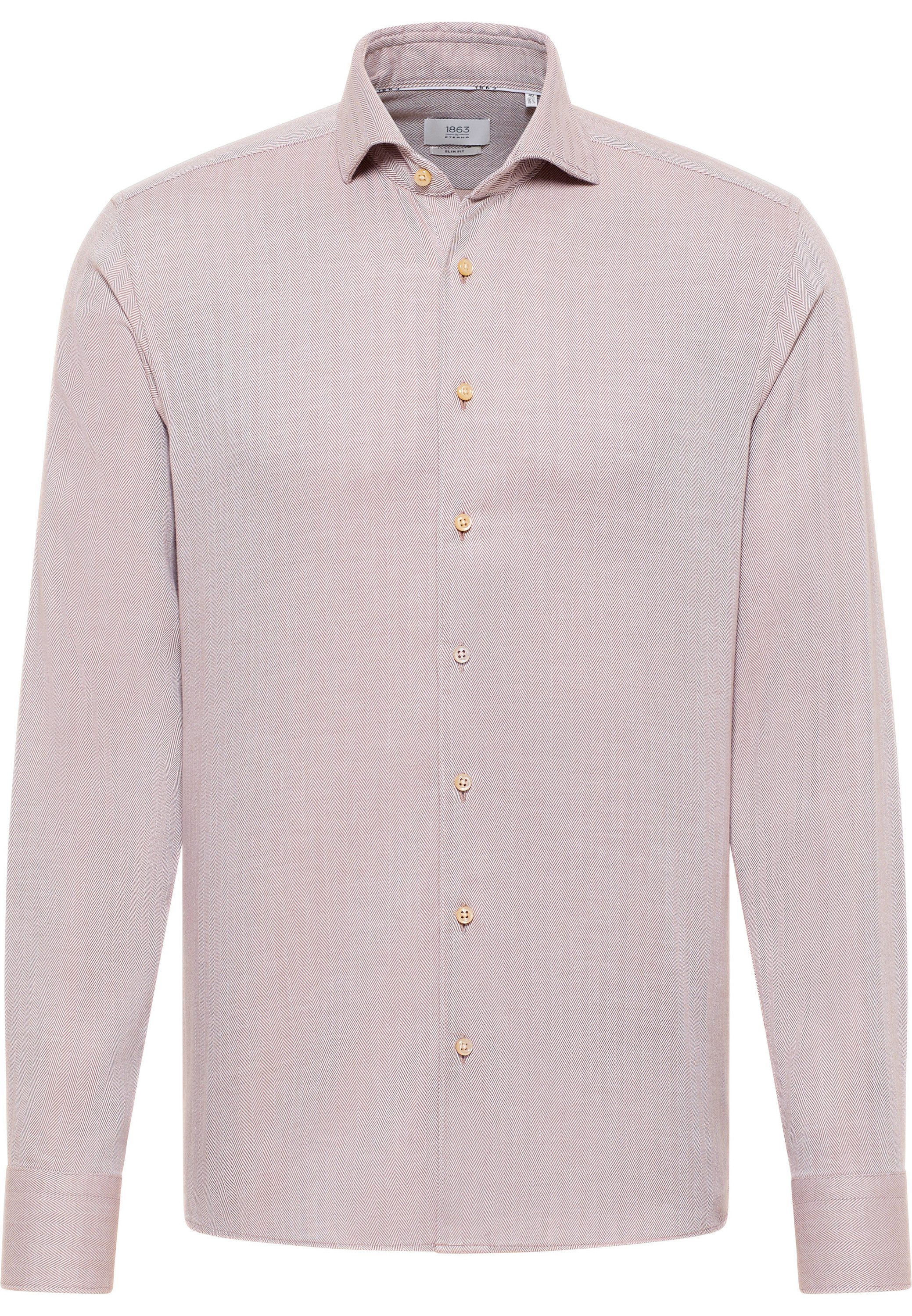 Eterna Overhemd met lange mouwen Slim fit EASY IRON (gemakkelijk te strijken)