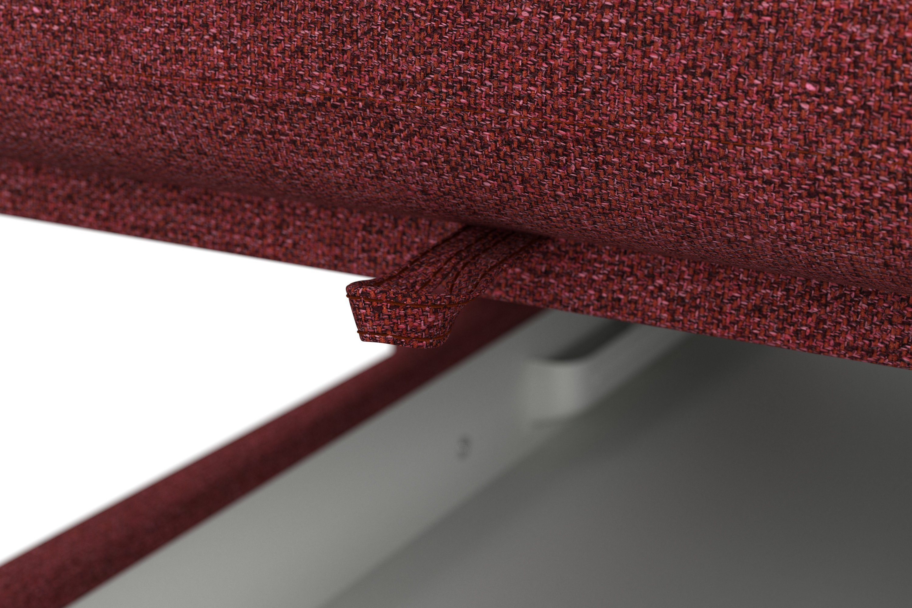 Places of Style Hoekbank Calando L-vorm naar keuze met slaapfunctie, bedkist en armleuning