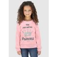 kidsworld shirt met lange mouwen prinses met schattige glitterprint roze
