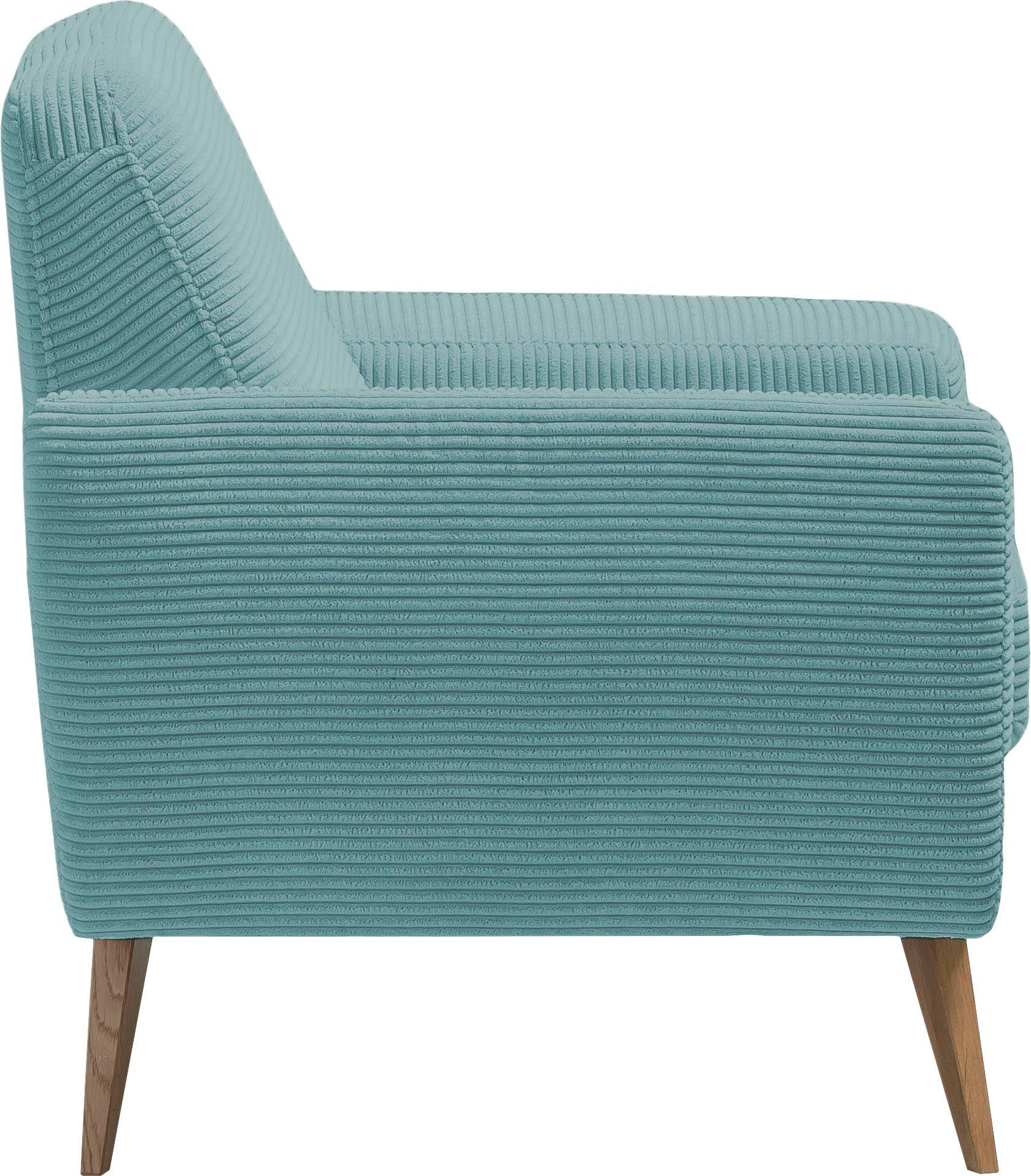 exxpo - sofa fashion Fauteuil Samso, loungestoel elegant en comfortabel, actuele cord bekleding