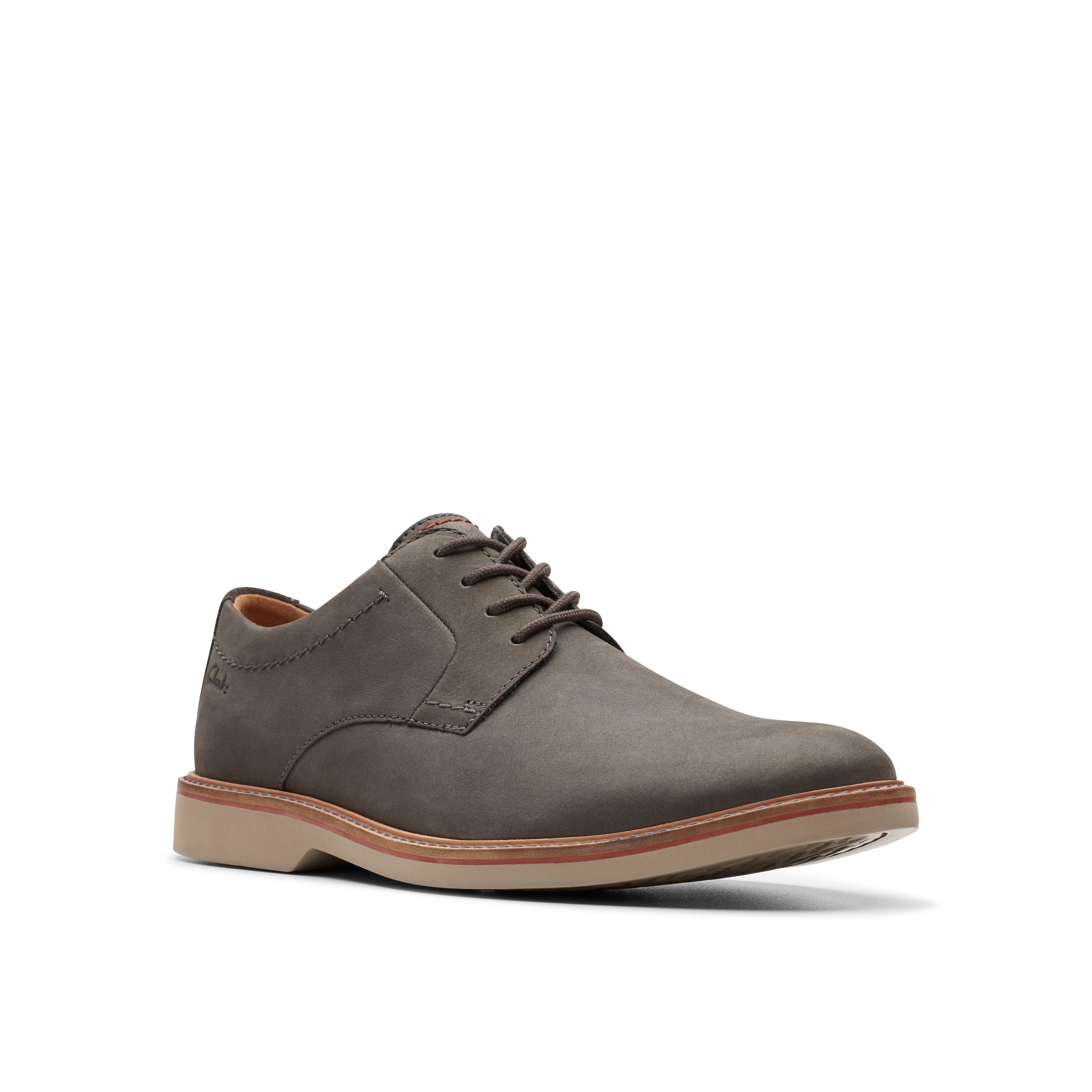 Laced Shoes Clarks , Gray , Heren