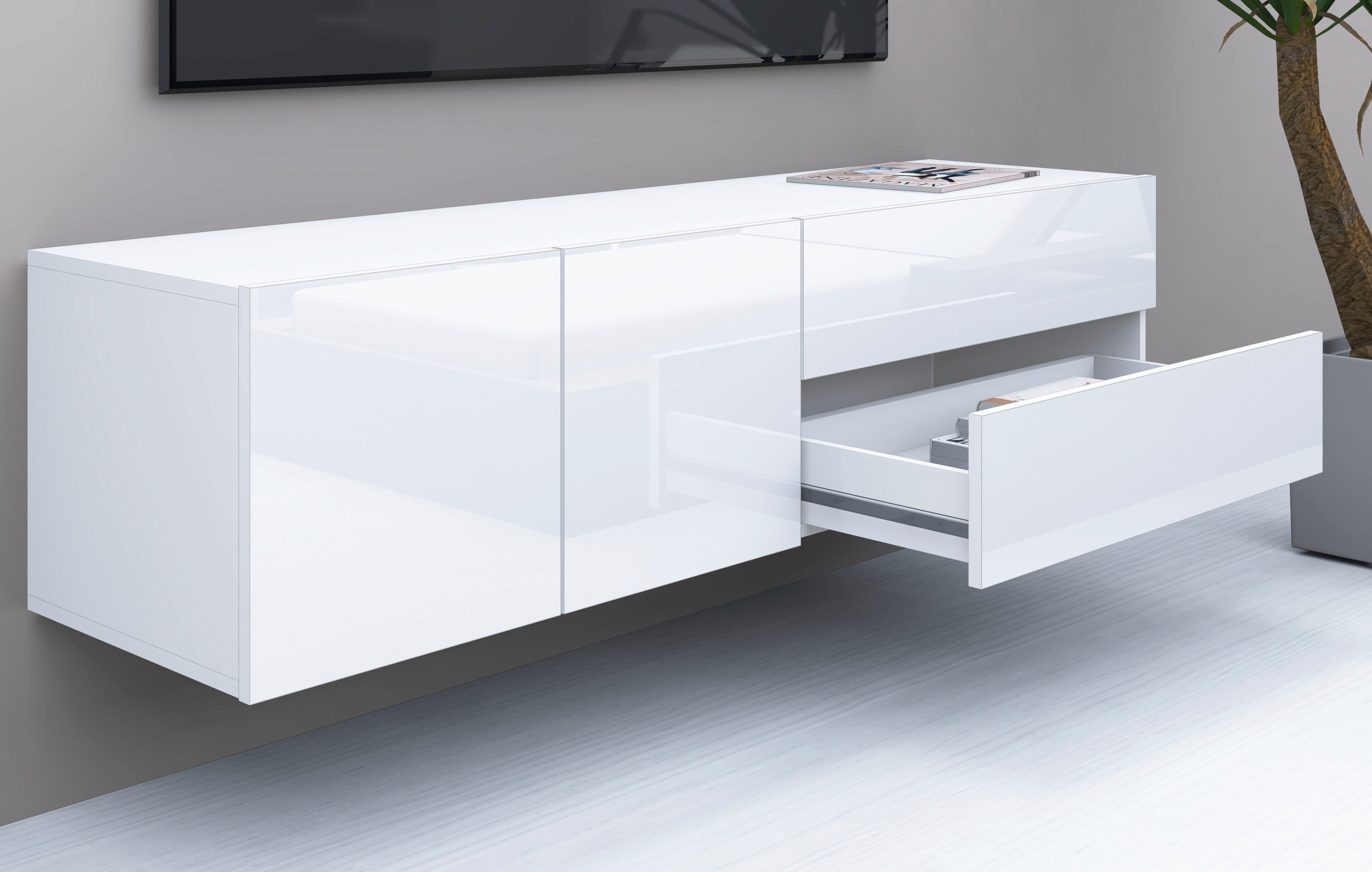borchardt Möbel Tv-meubel Sophia Breedte 152 cm, hangend en staand te monteren