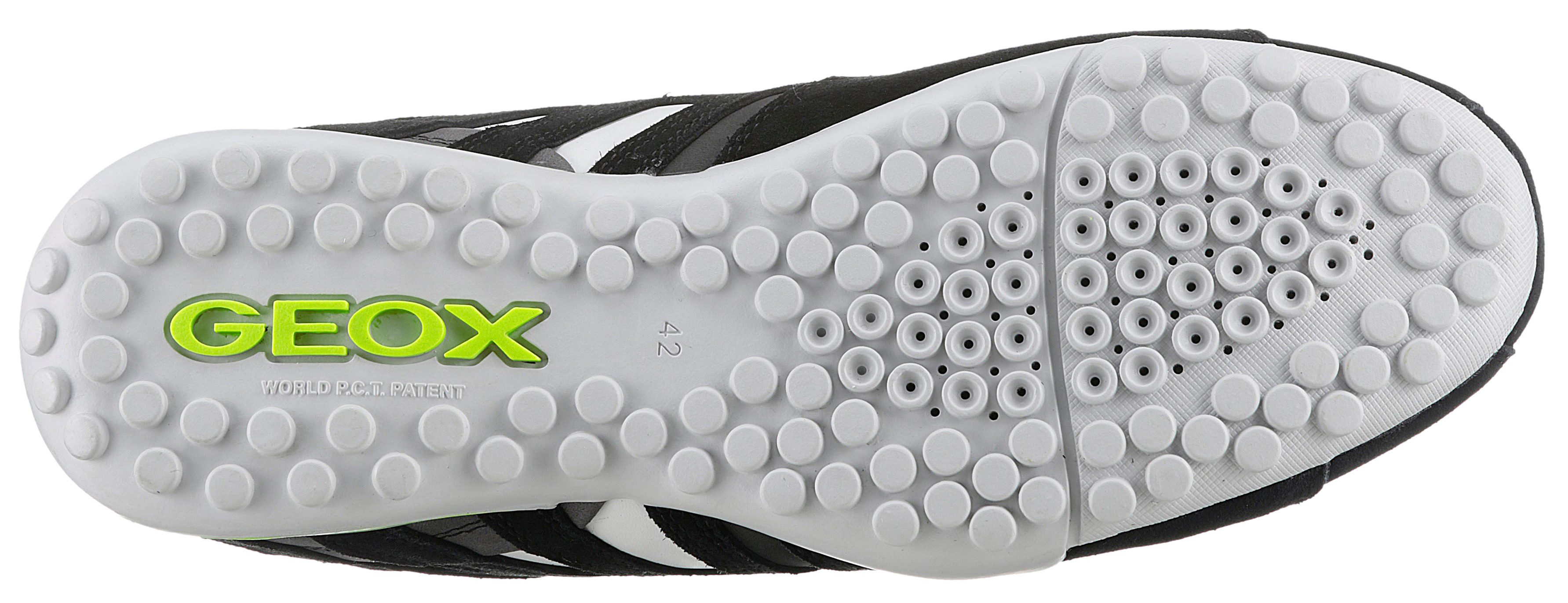 Geox Sneakers UOMO SNAKE A Vrijetijdsschoen, lage schoen, veterschoen met uitneembare binnenzool