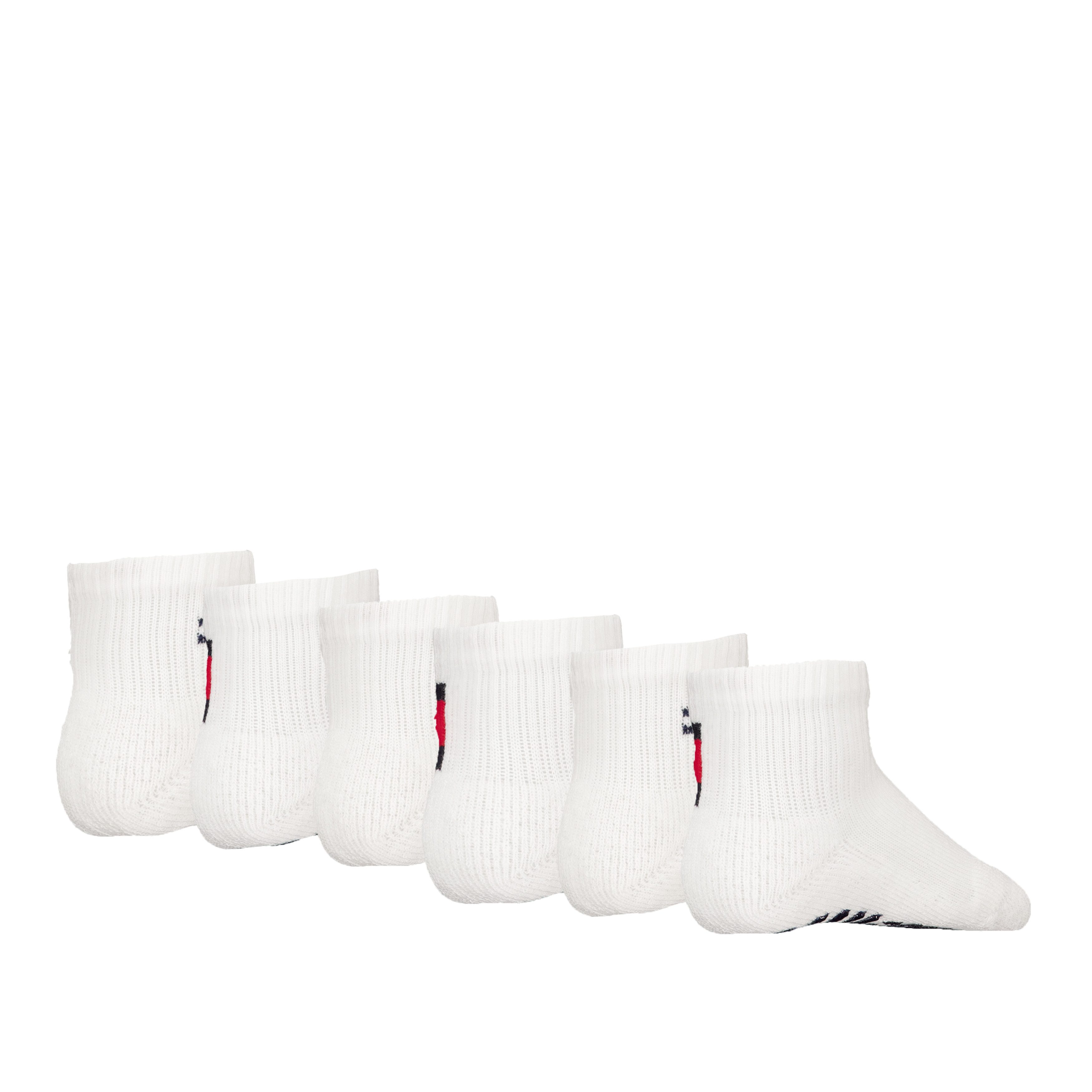 Tommy Hilfiger Korte sokken TH KIDS ICONIC SPORTS QUARTER 6P ECOM Gepolsterde zool voor schokdemping en extra comfort (6 paar)