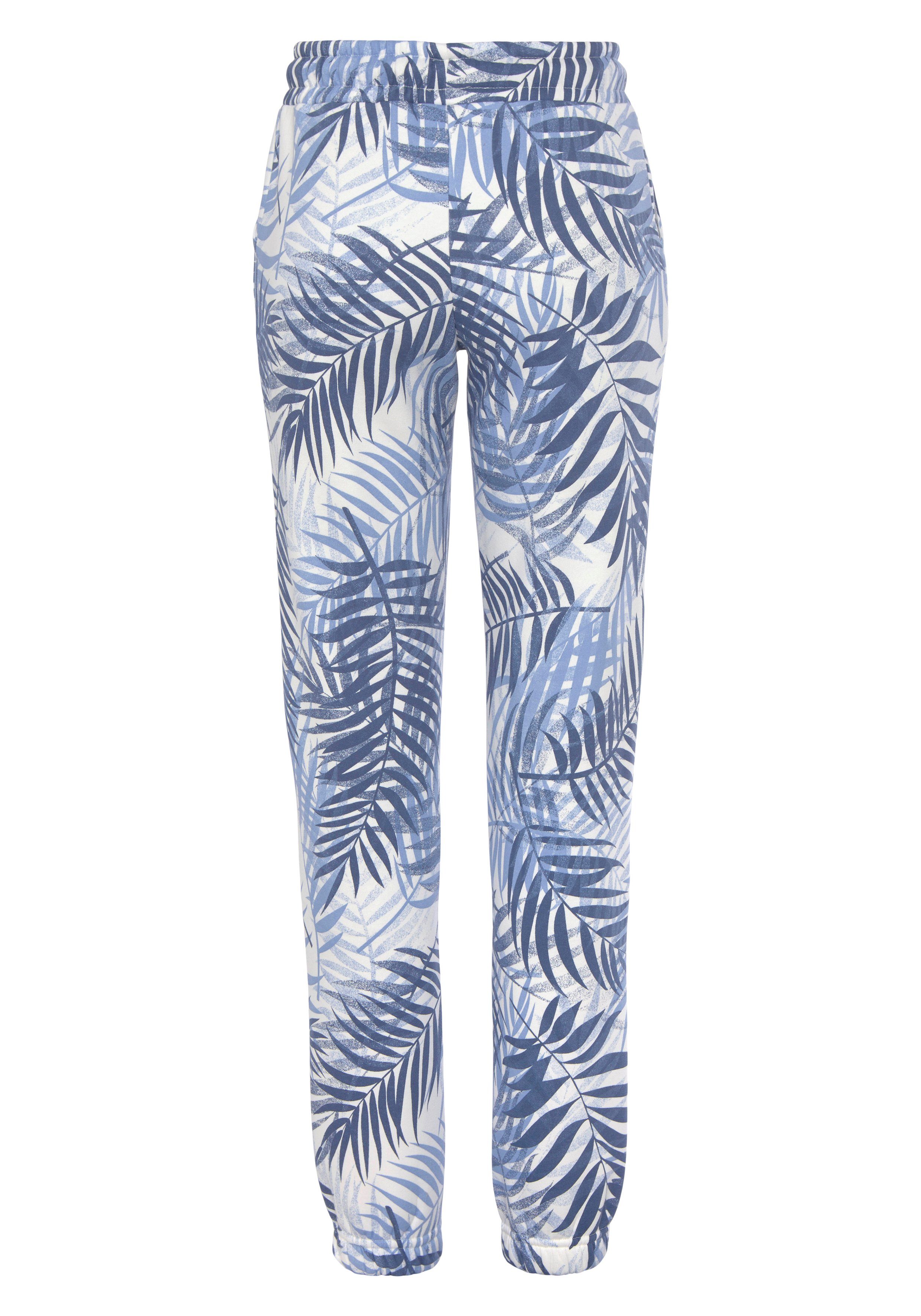 Lascana Sweatpants -Loungebroek met allover-print loungewear (1-delig)