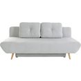 couch ♥ slaapbank klopt goed is snel en eenvoudig te veranderen in een comfortabel bed, inclusief bedkist grijs