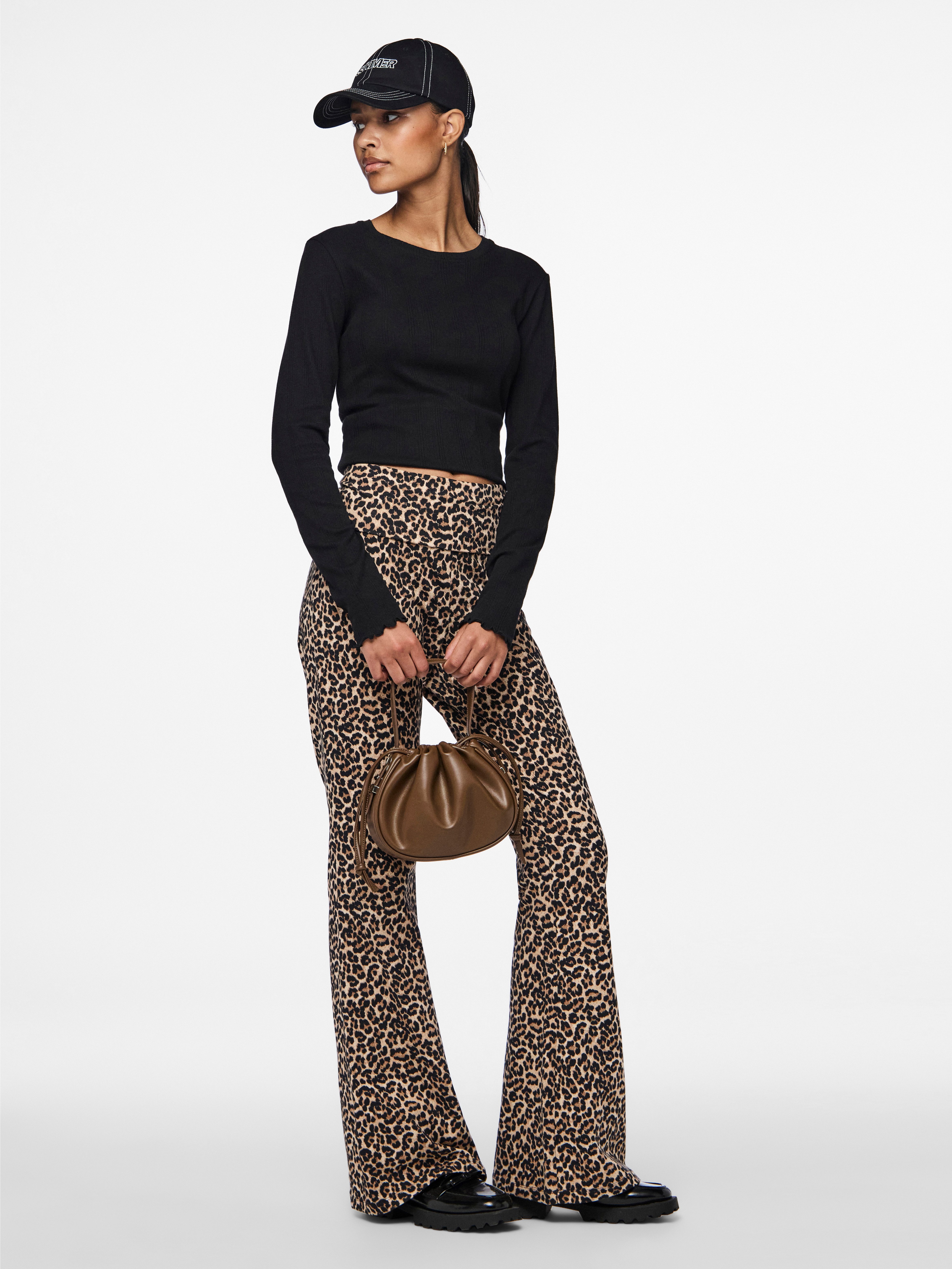 pieces Shirt met lange mouwen PCMARIE LS O-NECK POIN TOP JRS NOOS BC