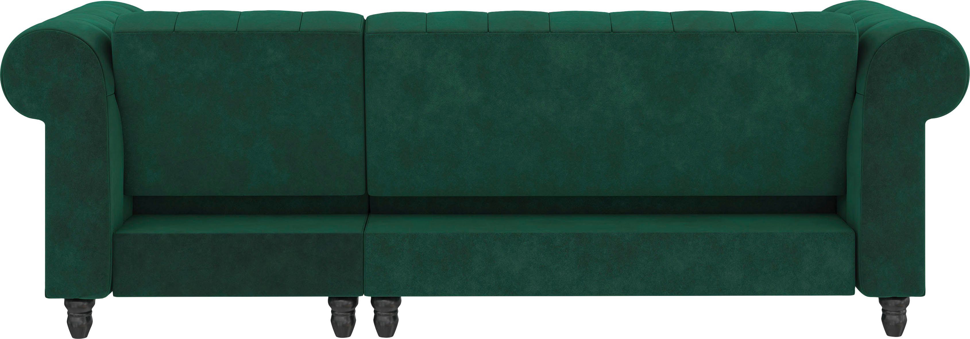 Dorel Home Hoekbank Felix, L-model, 241 cm (ligoppervlak108x195 cm), récamier verwisselbaar,