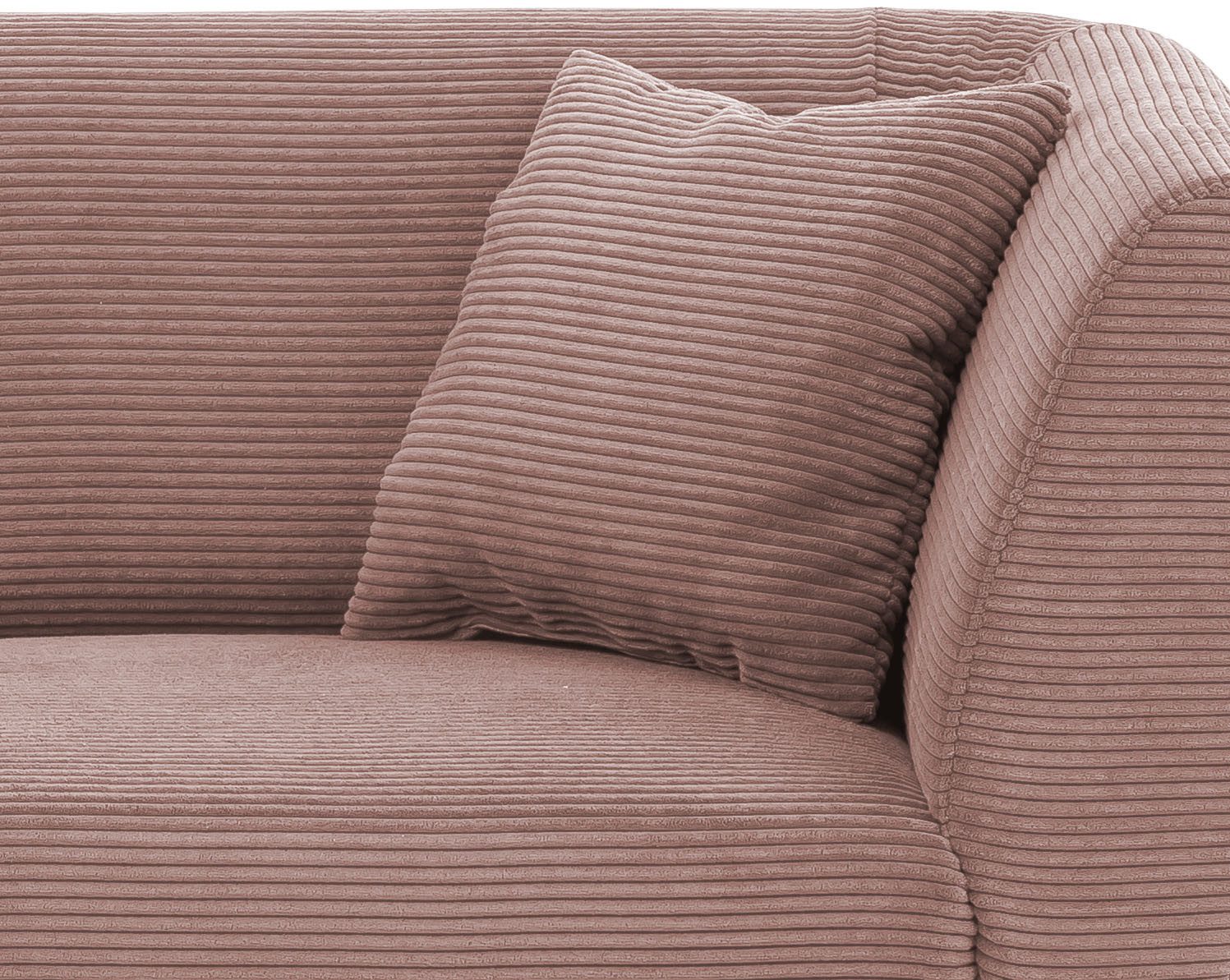 INOSIGN 3-zitsbank twee verschillende pootkleuren naar keuze