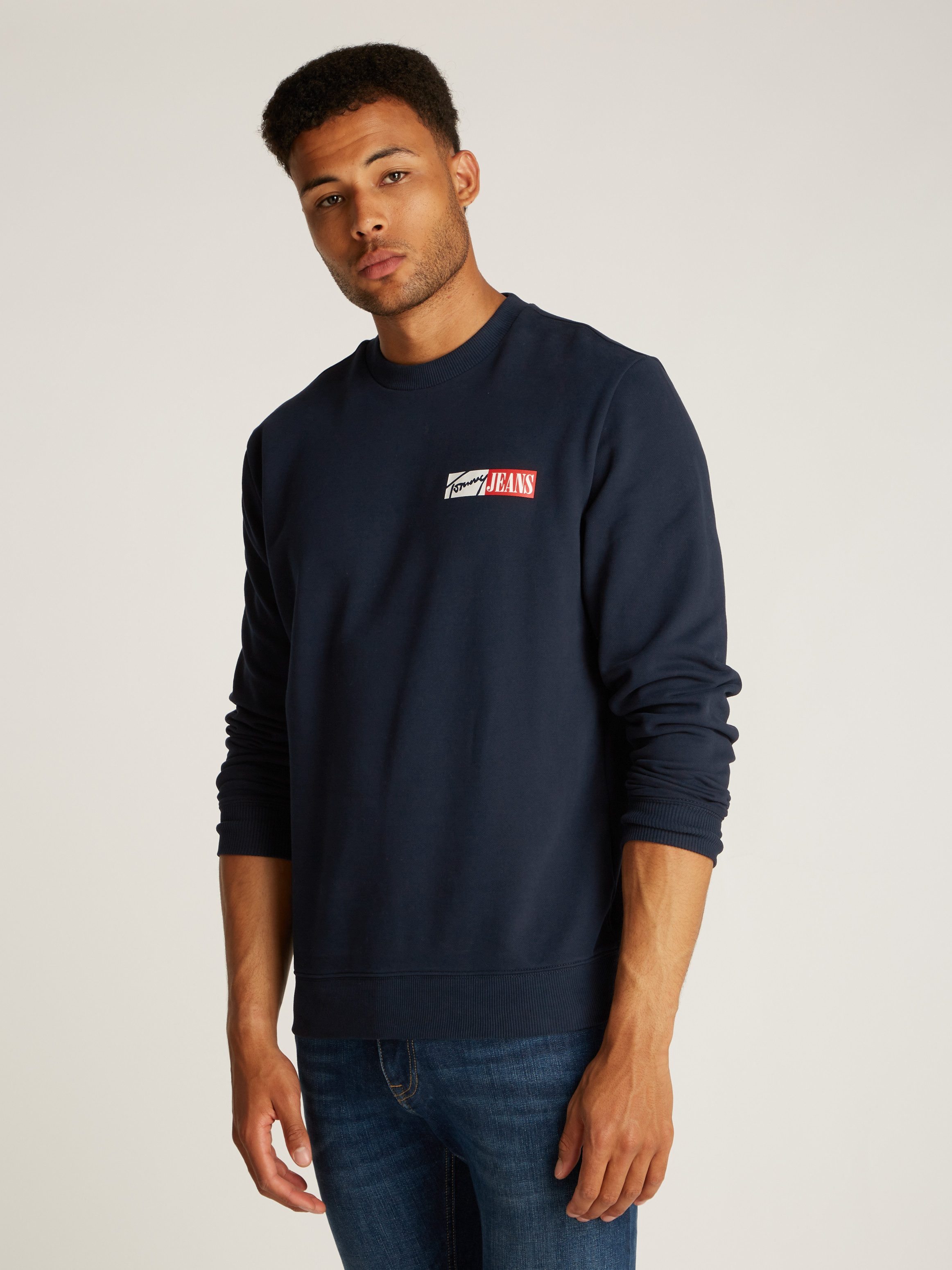 Tommy Jeans Plus Sweatshirt TJM REG ENTRY GRAPHIC CREW EXT