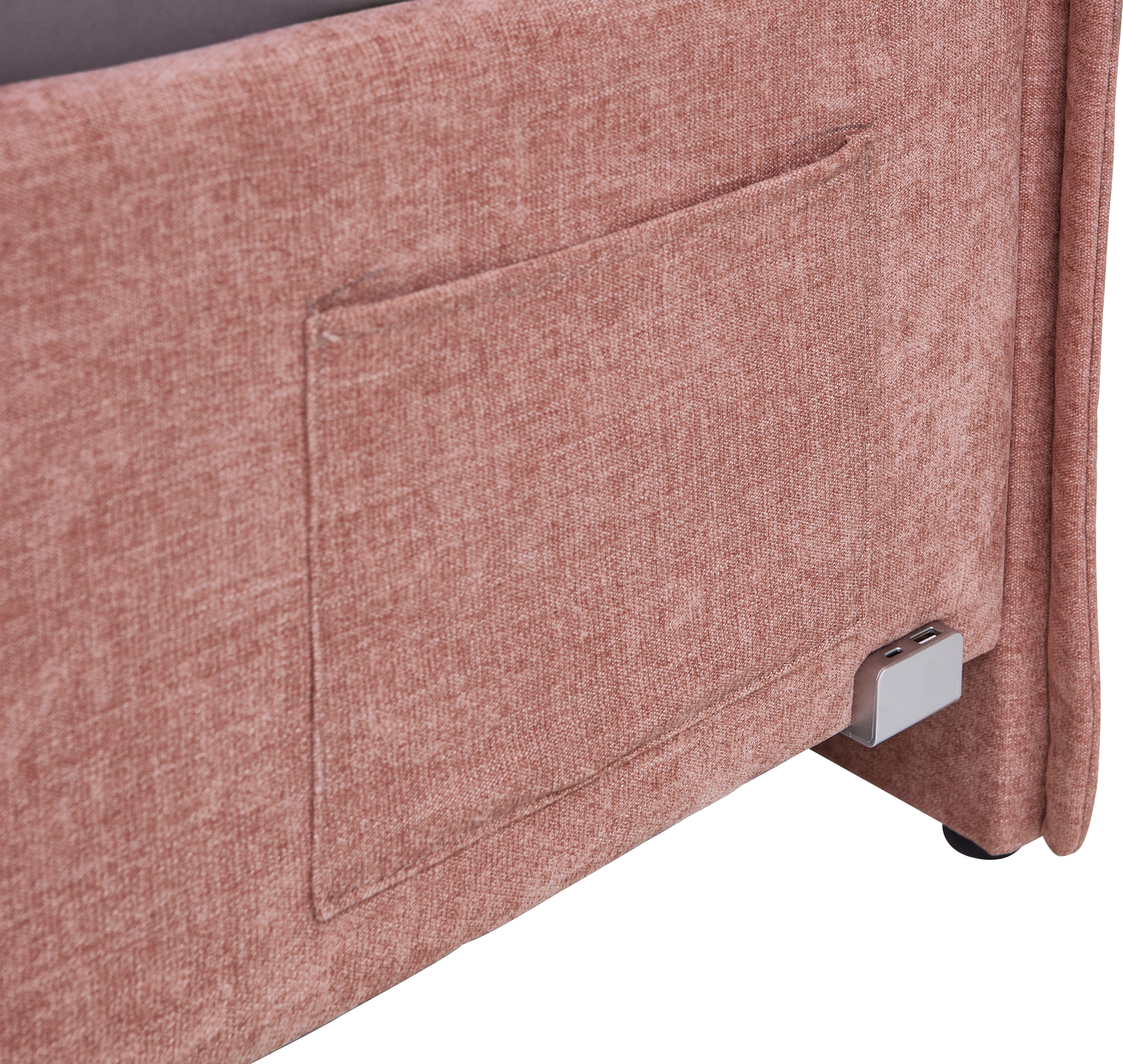 meise.möbel Kinderledikant Fun Bekleed bed naar keuze met bedkist, tienerbed inclusief USB-aansluiting