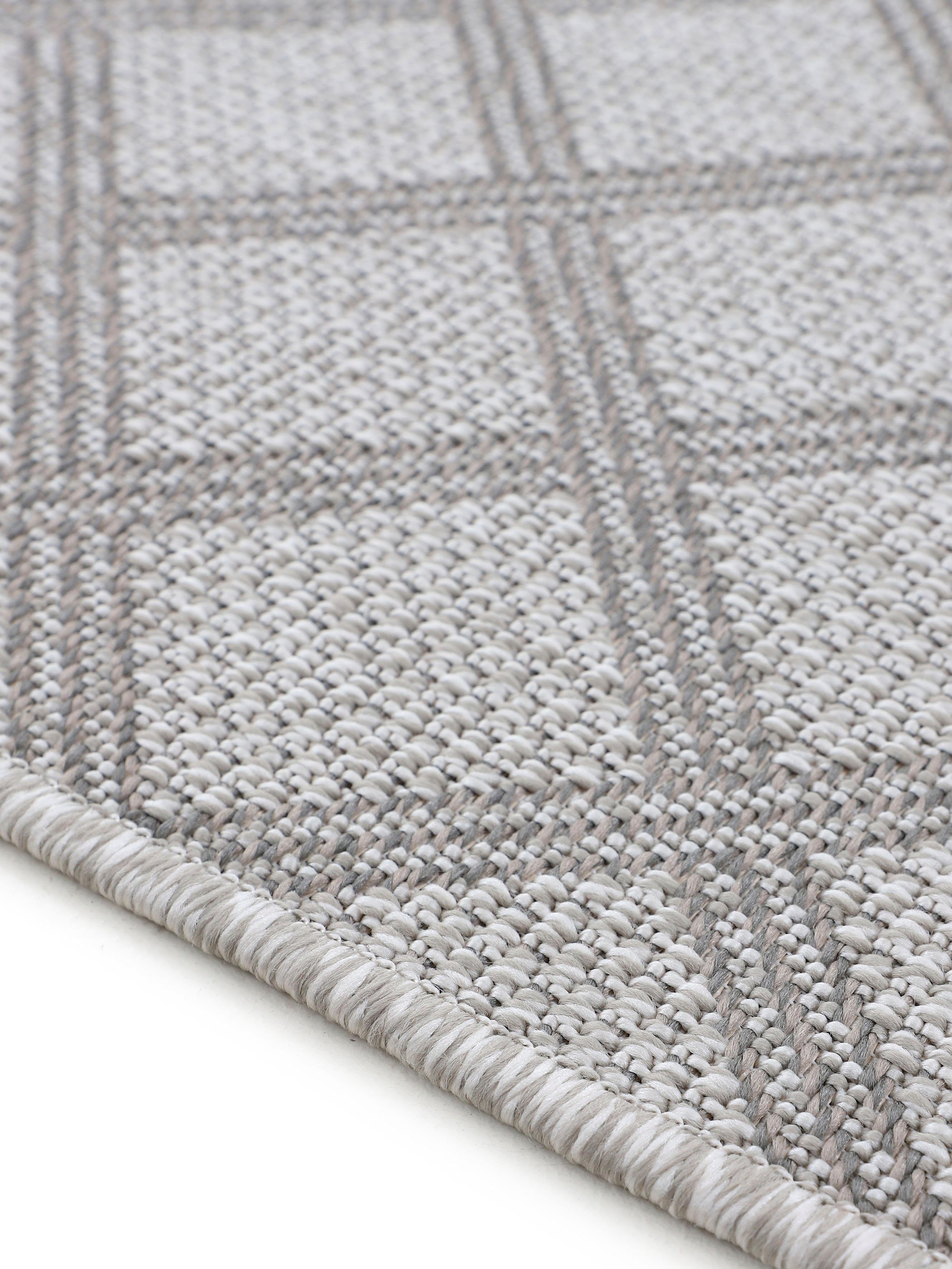 carpetfine Vloerkleed Boho 104 robust vlakweefsel, sisal look, uv-bestendig, buitenruimte