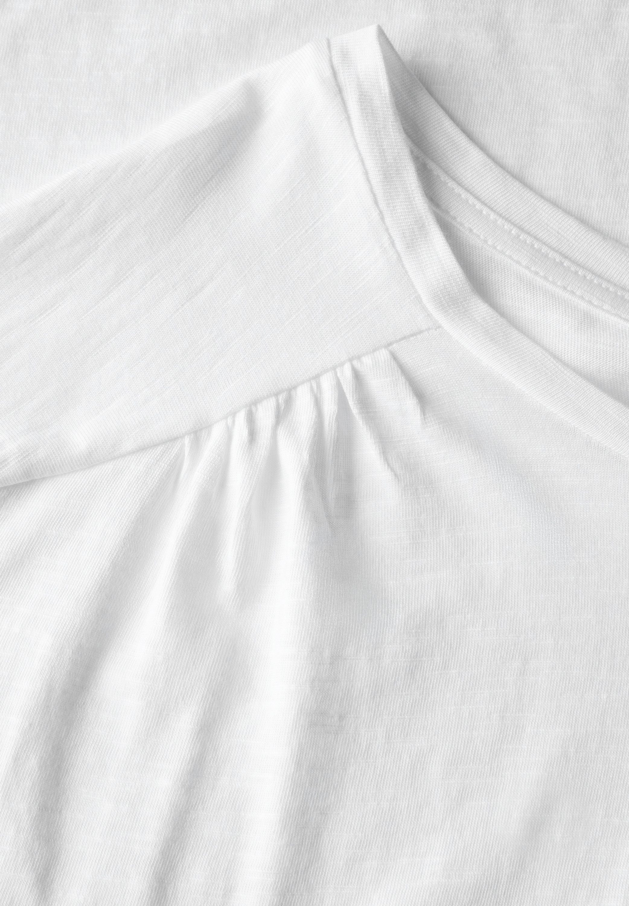 STREET ONE Shirttop met aanrimpeling op de schouder
