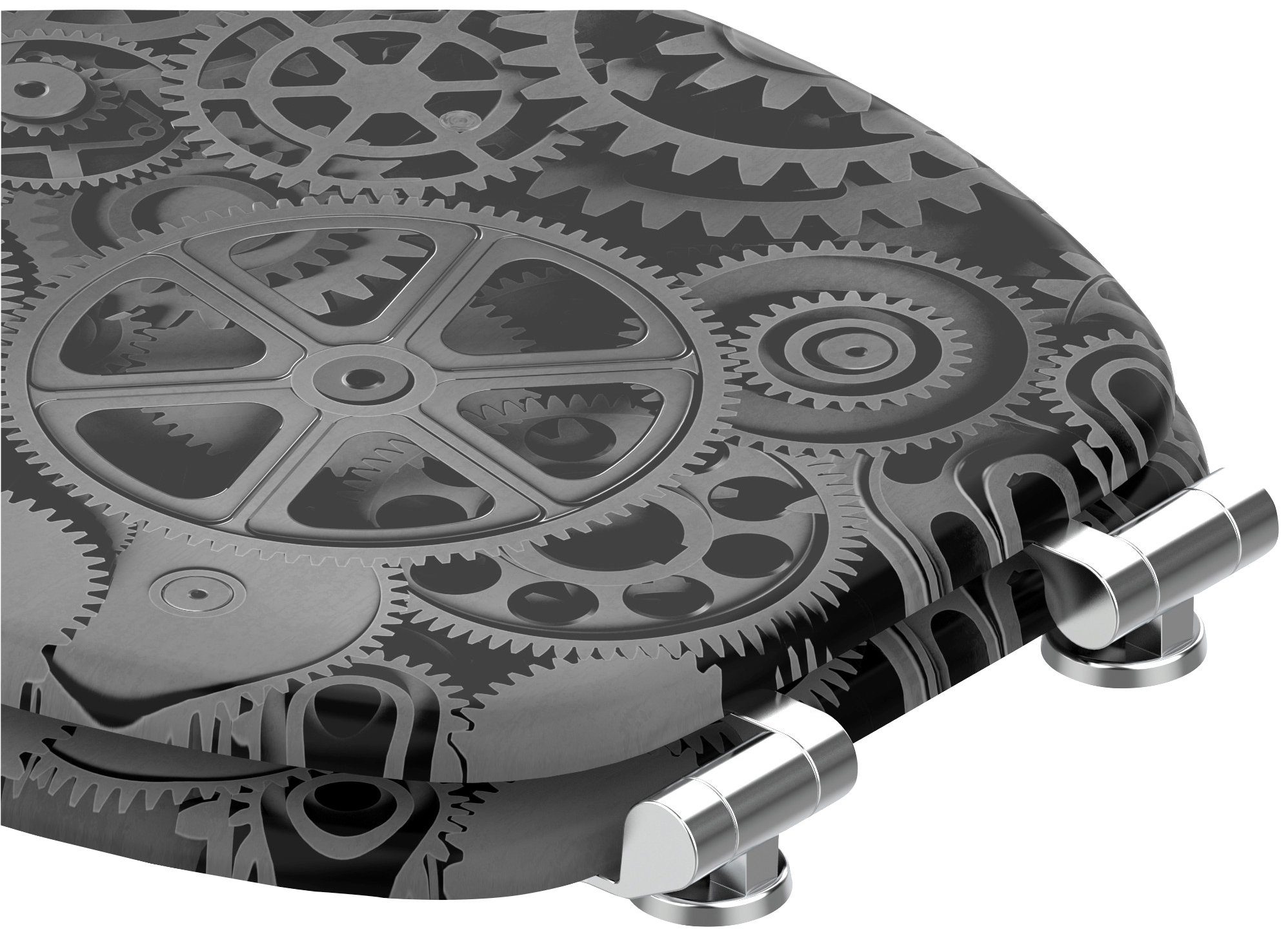 Sanilo Toiletzitting Gears met softclosemechanisme, bxl: 37,7x 42,0 - 47,0 cm