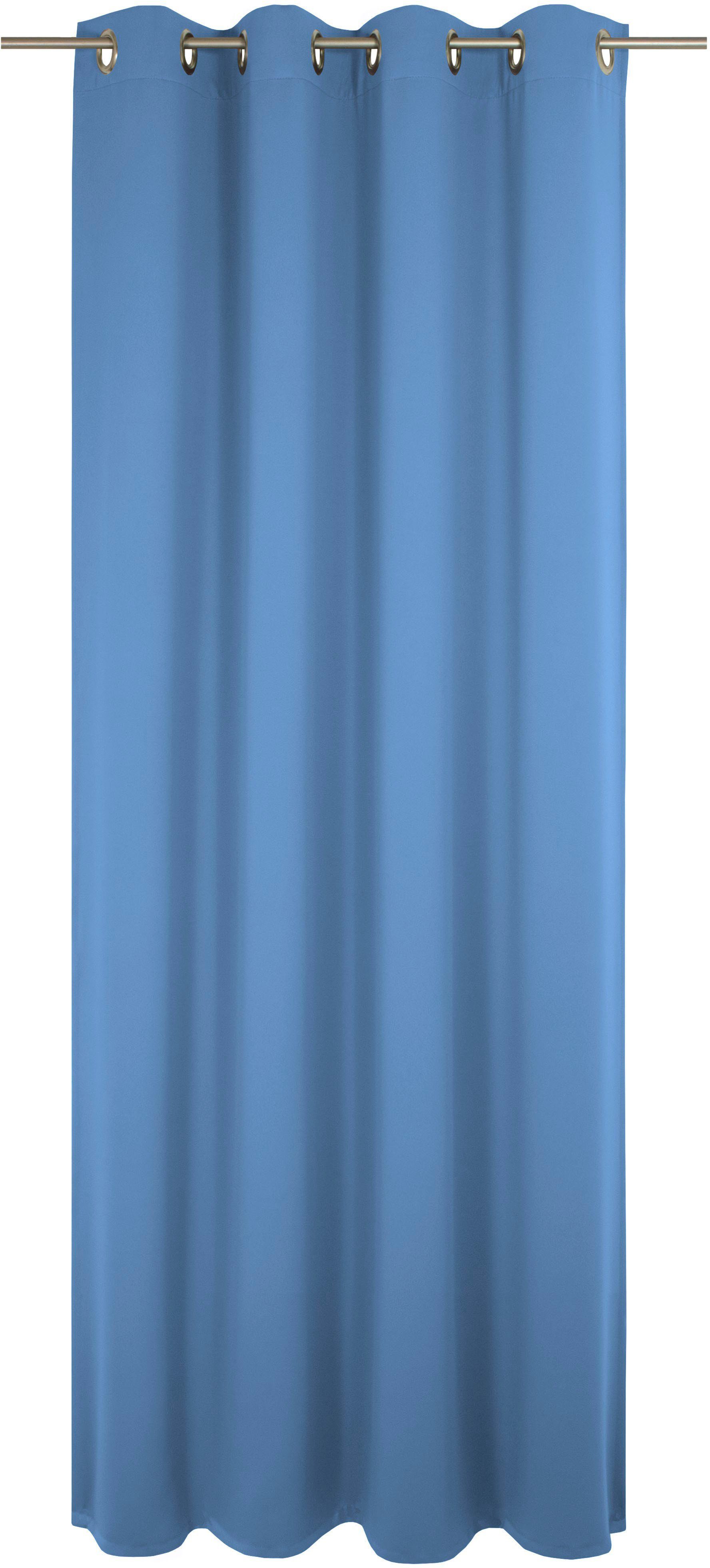 Wirth Gordijn Umea (1 stuk) kant & klaar gordijnen maat 2 blauw
