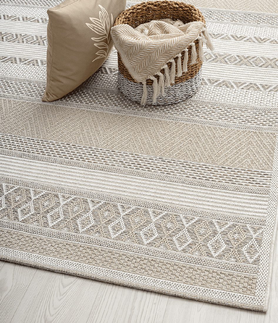 The carpet Vloerkleed Calgary moderne robuuste binnen- en buitenkleed