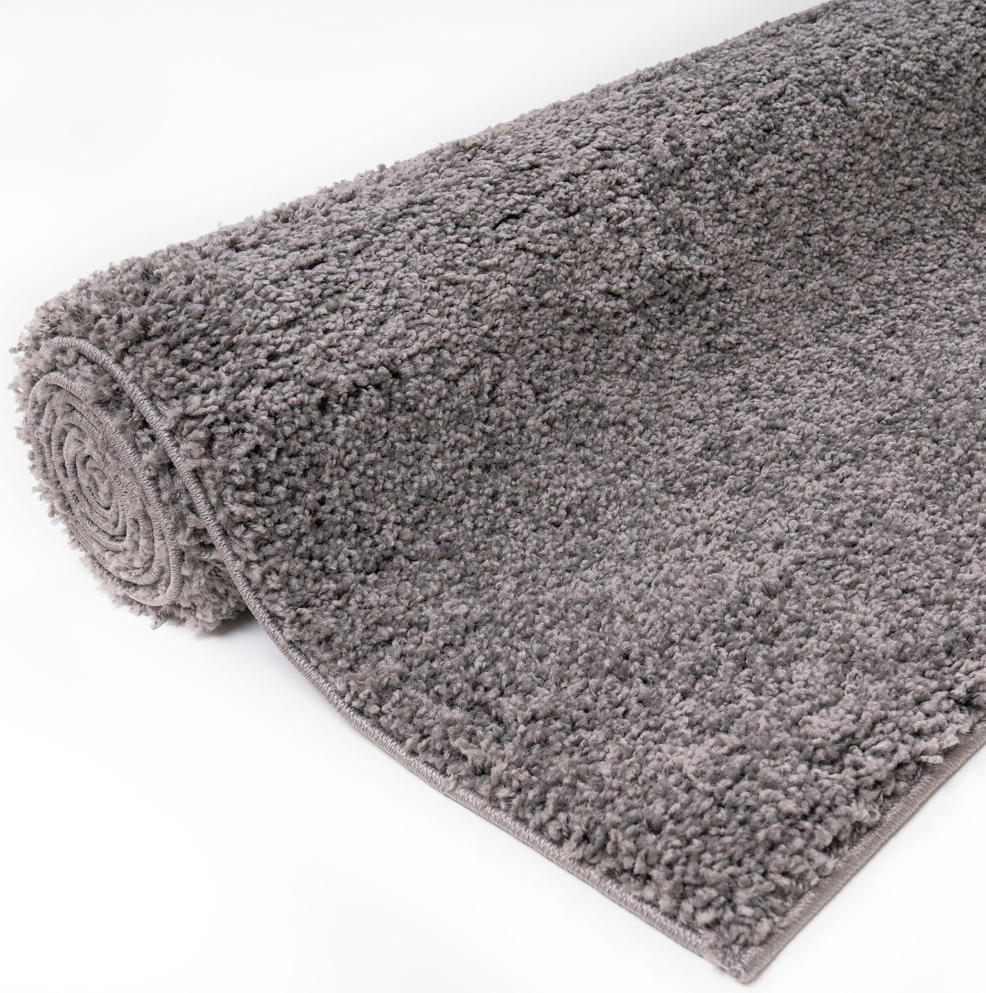 Bruno Banani Hoogpolig vloerkleed Shaggy Soft geweven, uni kleuren, bijzonder zacht en knuffelig, klantenfavoriet