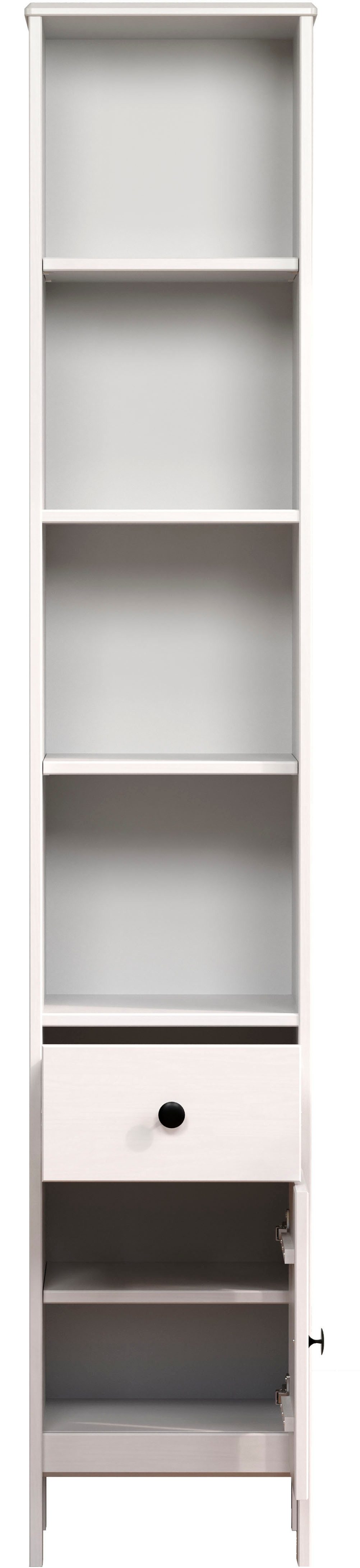welltime Hoge kast Kall Badkast van massief grenenhout met lade - (B/D/H) 35/33/188 cm (1 stuk)