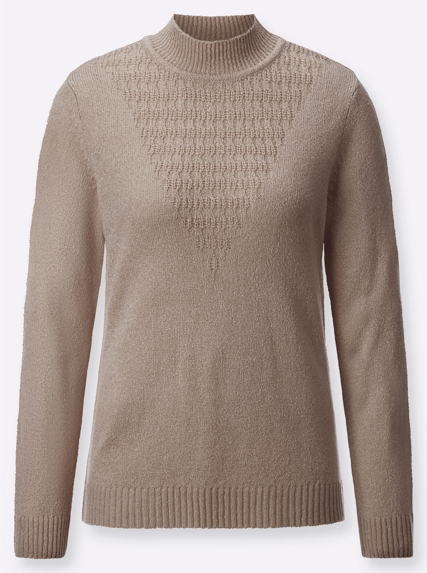Classic Basics Trui met staande kraag Trui