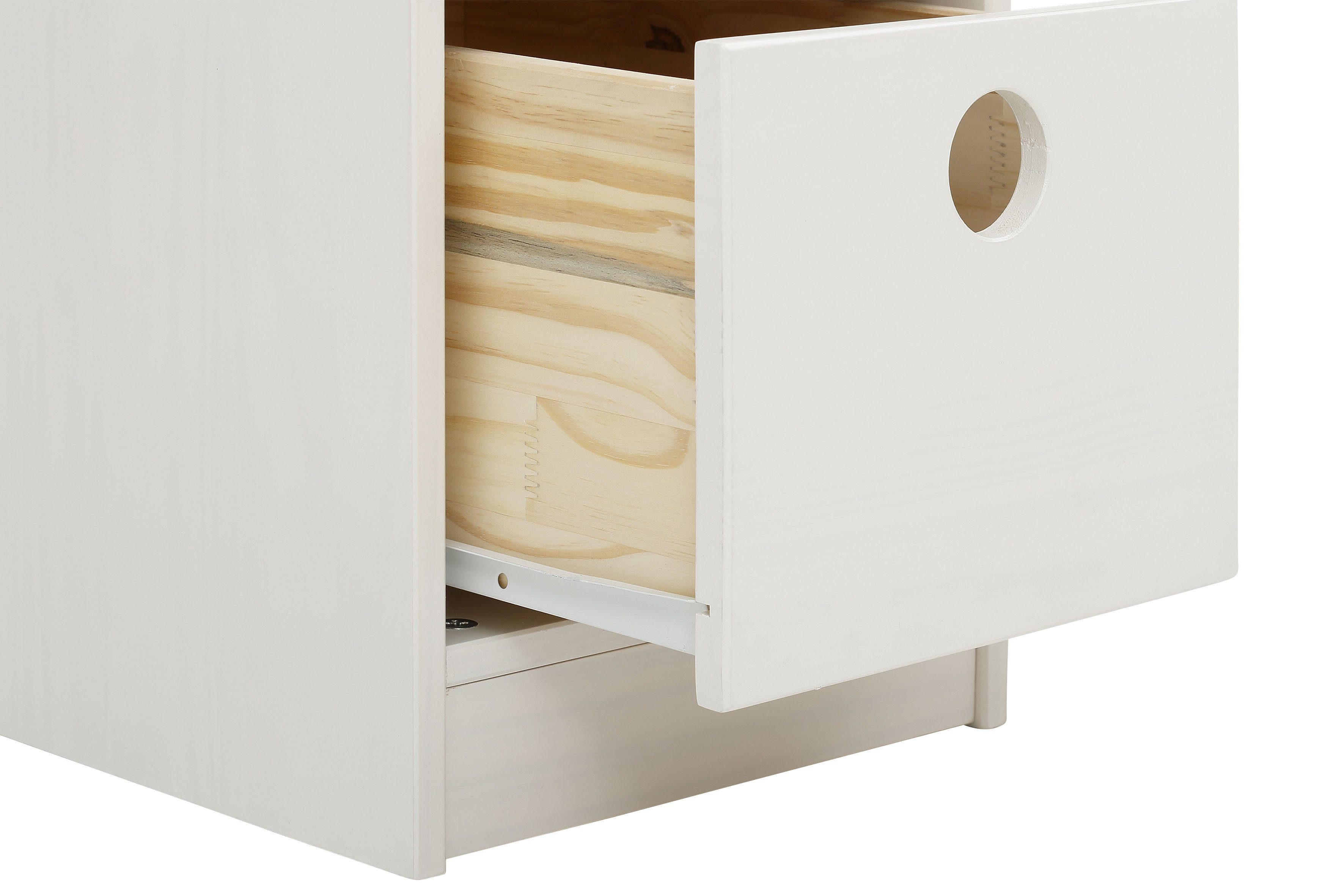 Lüttenhütt Kinderbureau Alpi Grenenhout, wangenonderstel, met 3 laden, tafelbreedte 100 cm