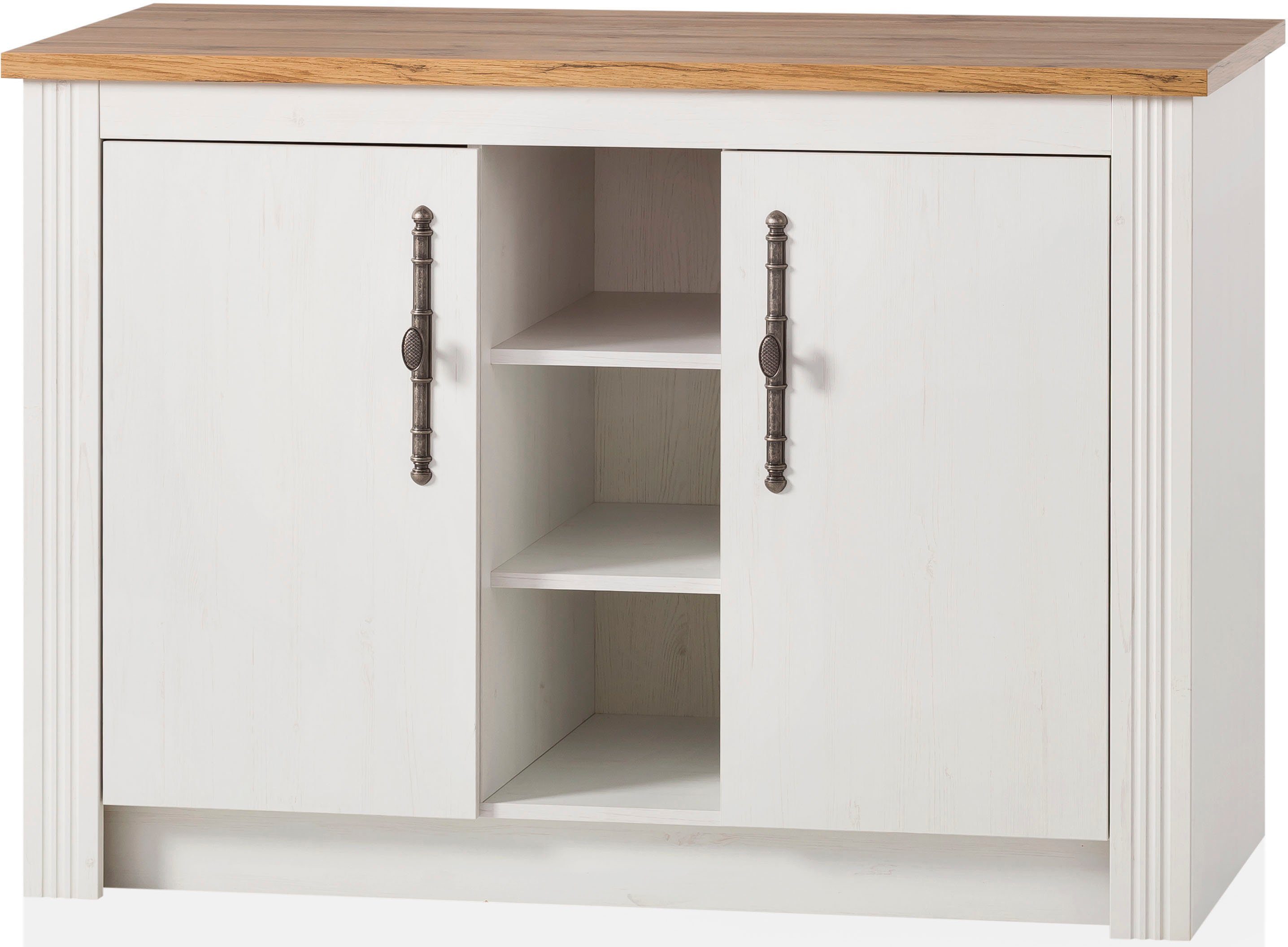 Kochstation Gootsteenkast KS-Westminster in romantische landelijke stijl, breedte 130 cm, exclusief by otto