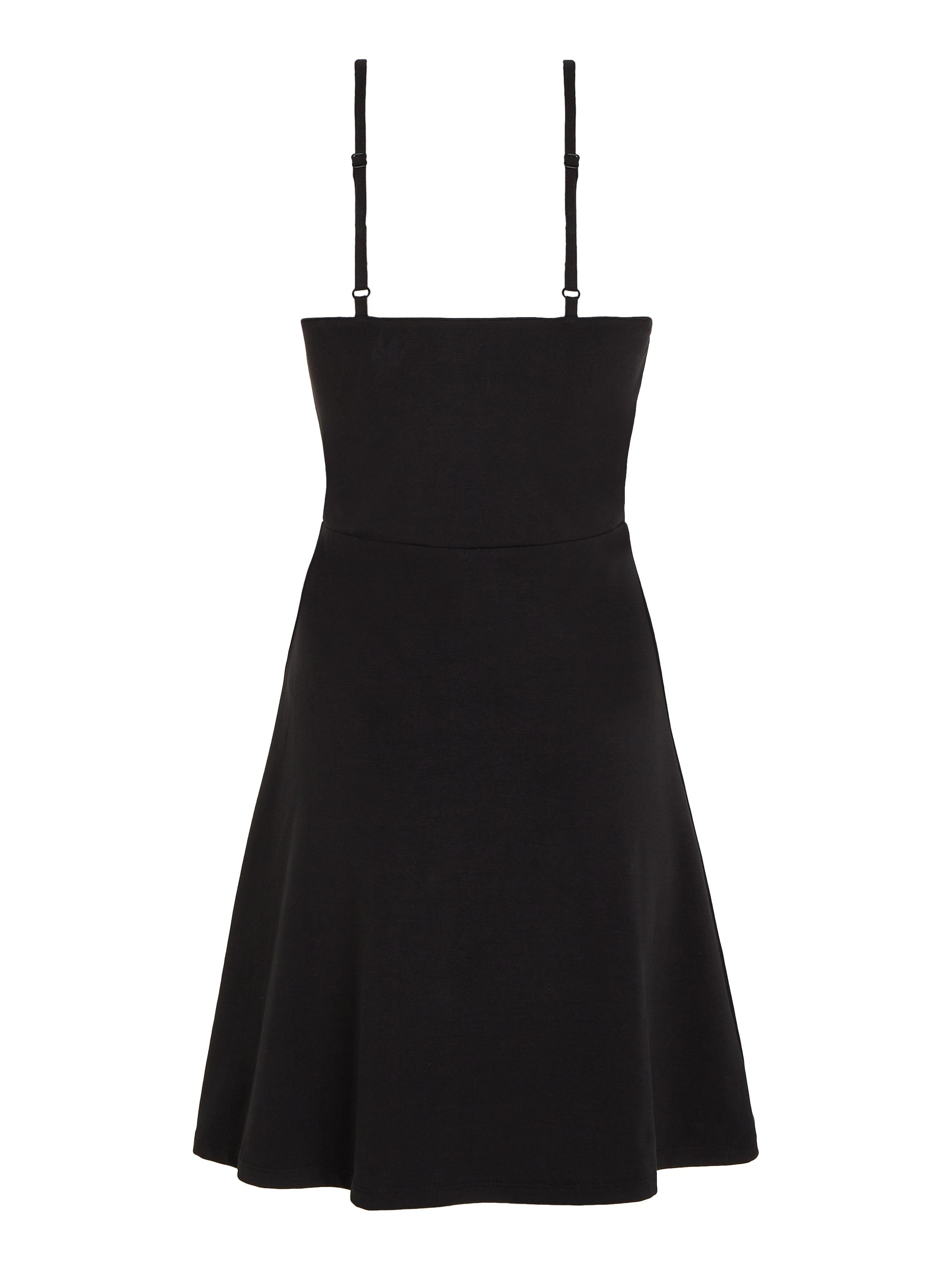 TOMMY JEANS Jurk met spaghettibandjes TJW ESSENTIAL STRAP FLARE DRESS met verstelbare spaghettibandjes
