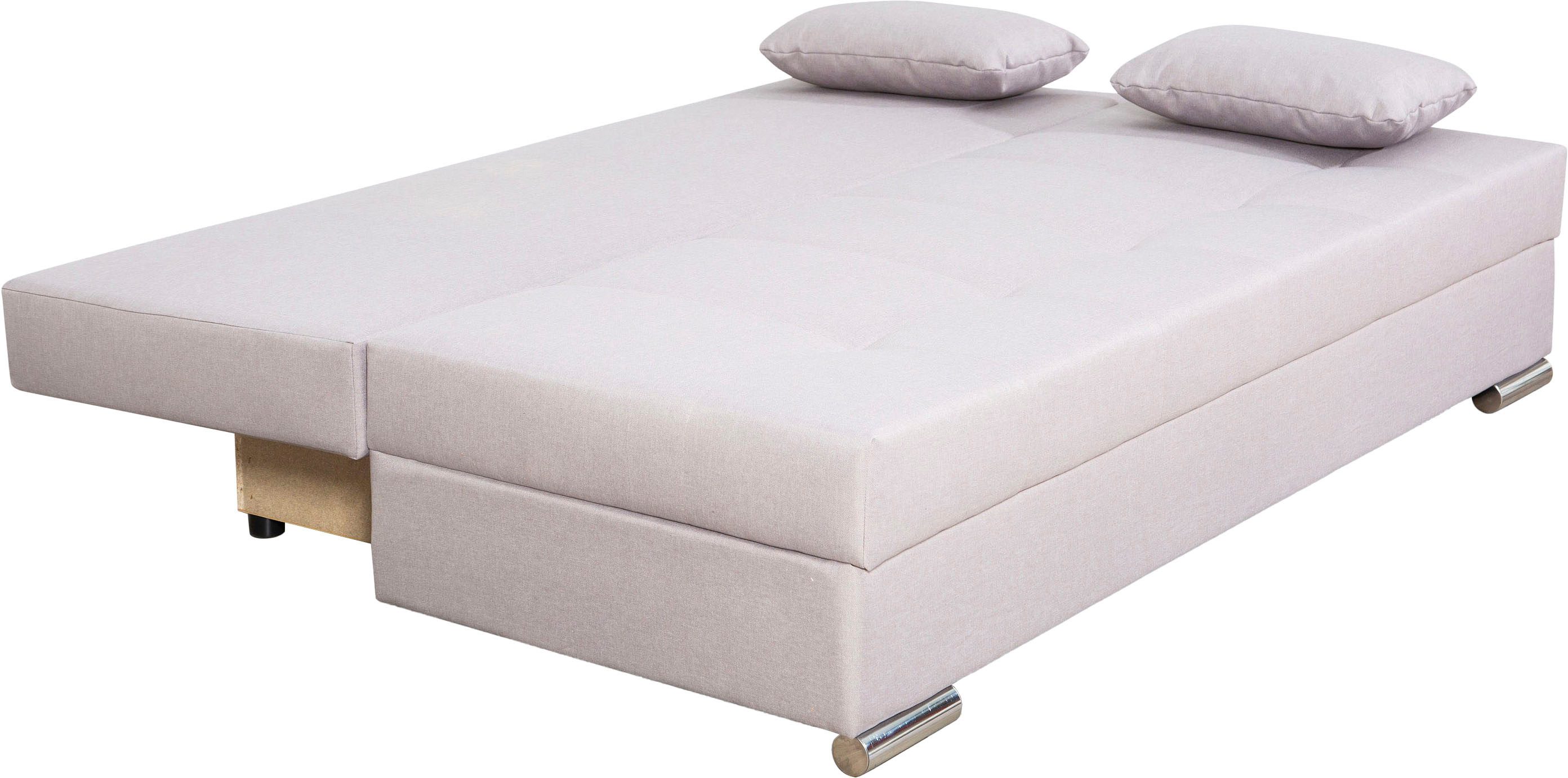 COLLECTION AB Slaapbank Tania met bedfunctie en bedlade comfortabele zitcomfort: veren-kern bekleding, inclusief rugkussen