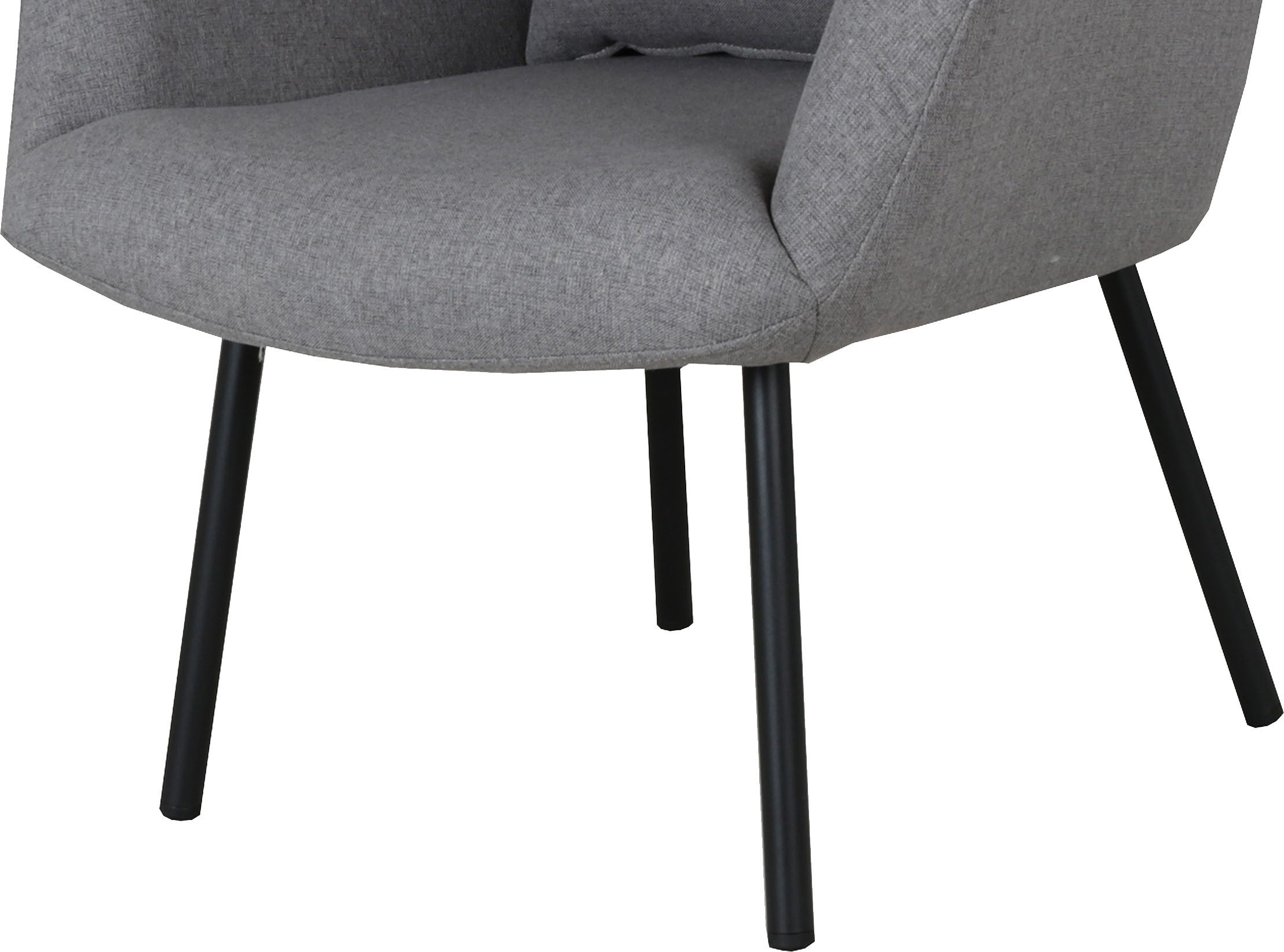 Home affaire Oorfauteuil ALVIER, relaxstoel, fauteuil met poef, hoge rugstoel
