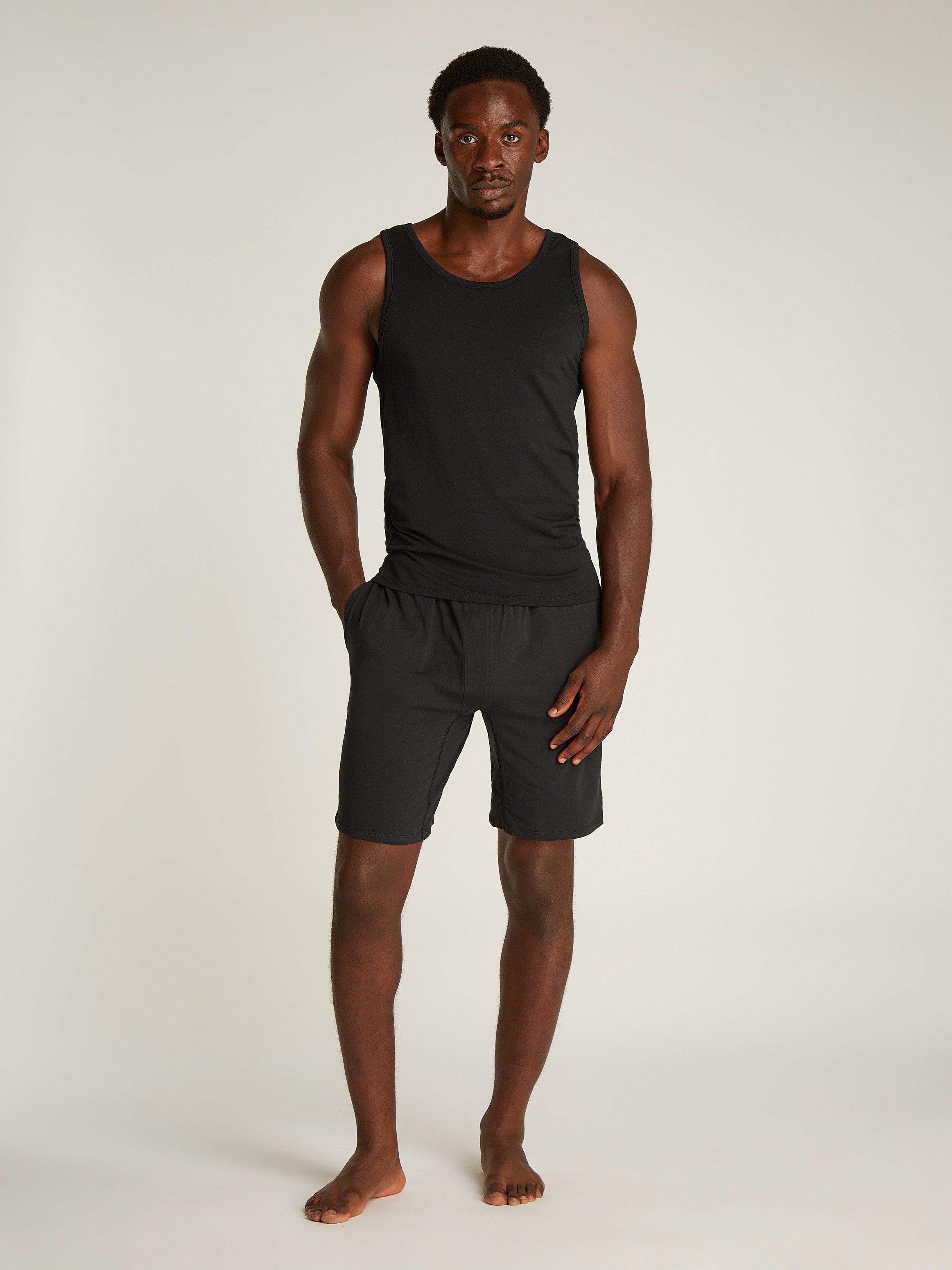 Calvin Klein T-shirt TANK 3PK met logo aan de zoom (3-delig, Set van 3)