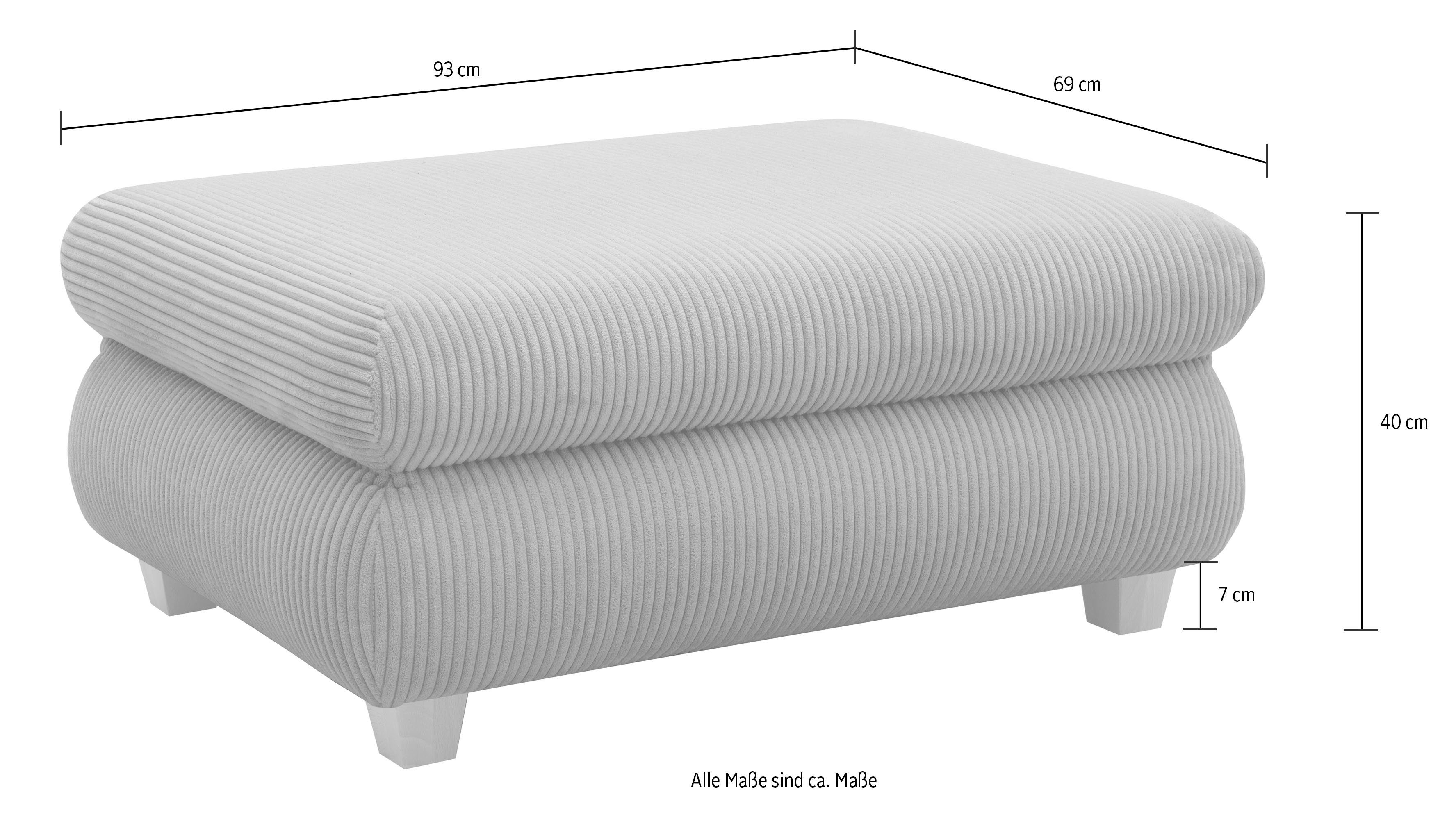 Home affaire Hocker NIKA passend bij de serie, ook in ribfluweel