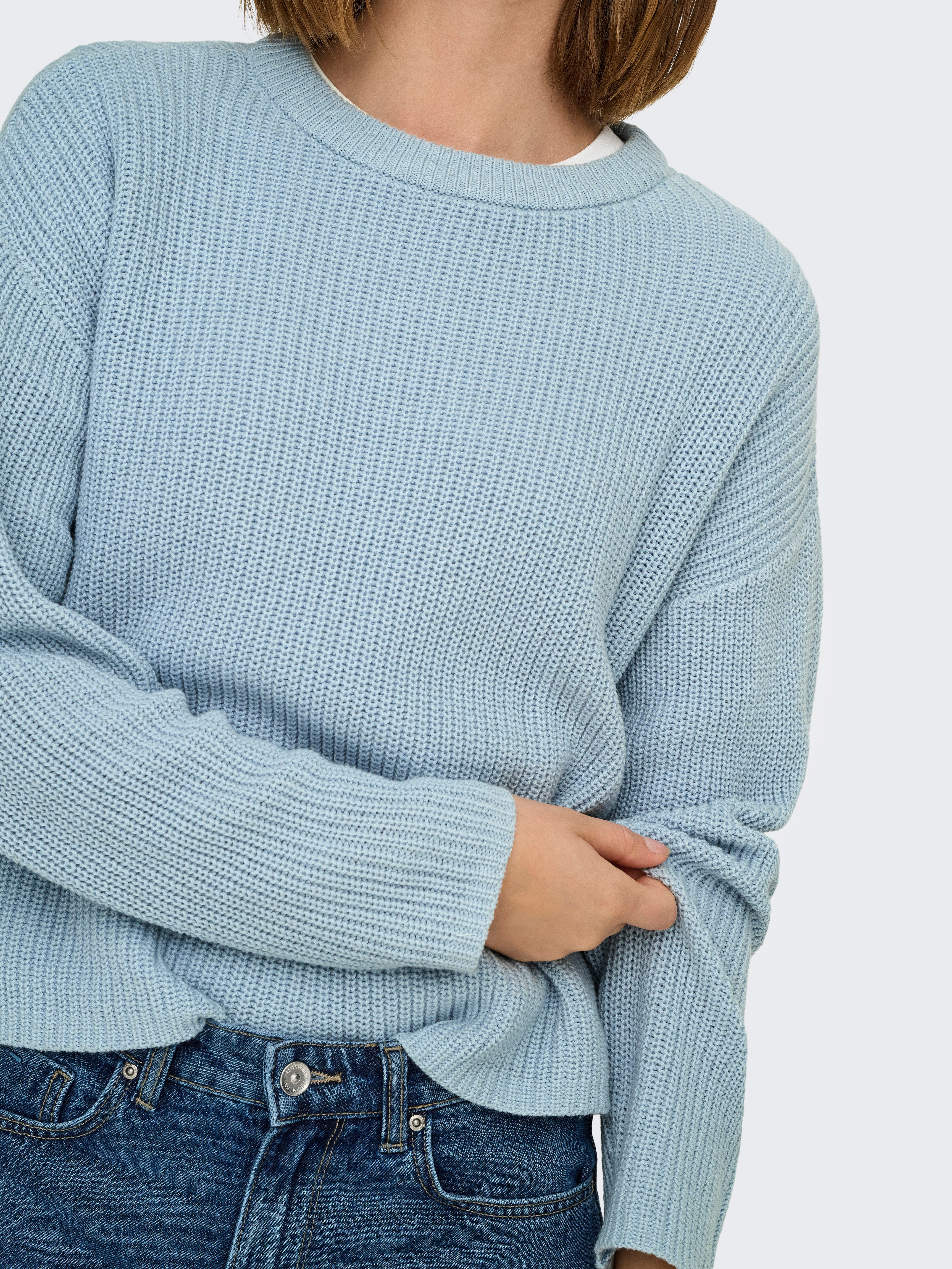 Only Trui met ronde hals ONLLUNA LS O-NECK PULLOVER KNT NCA