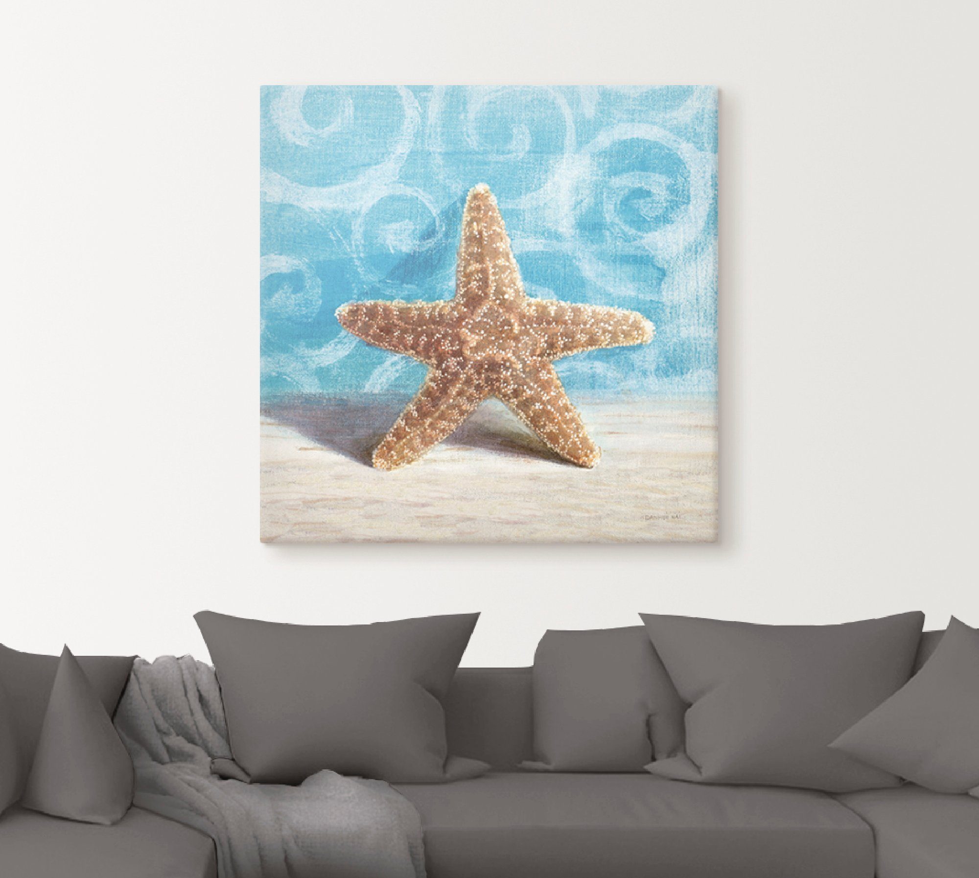 Artland Artprint op linnen Cadeaus van de zee III gespannen op een spieraam