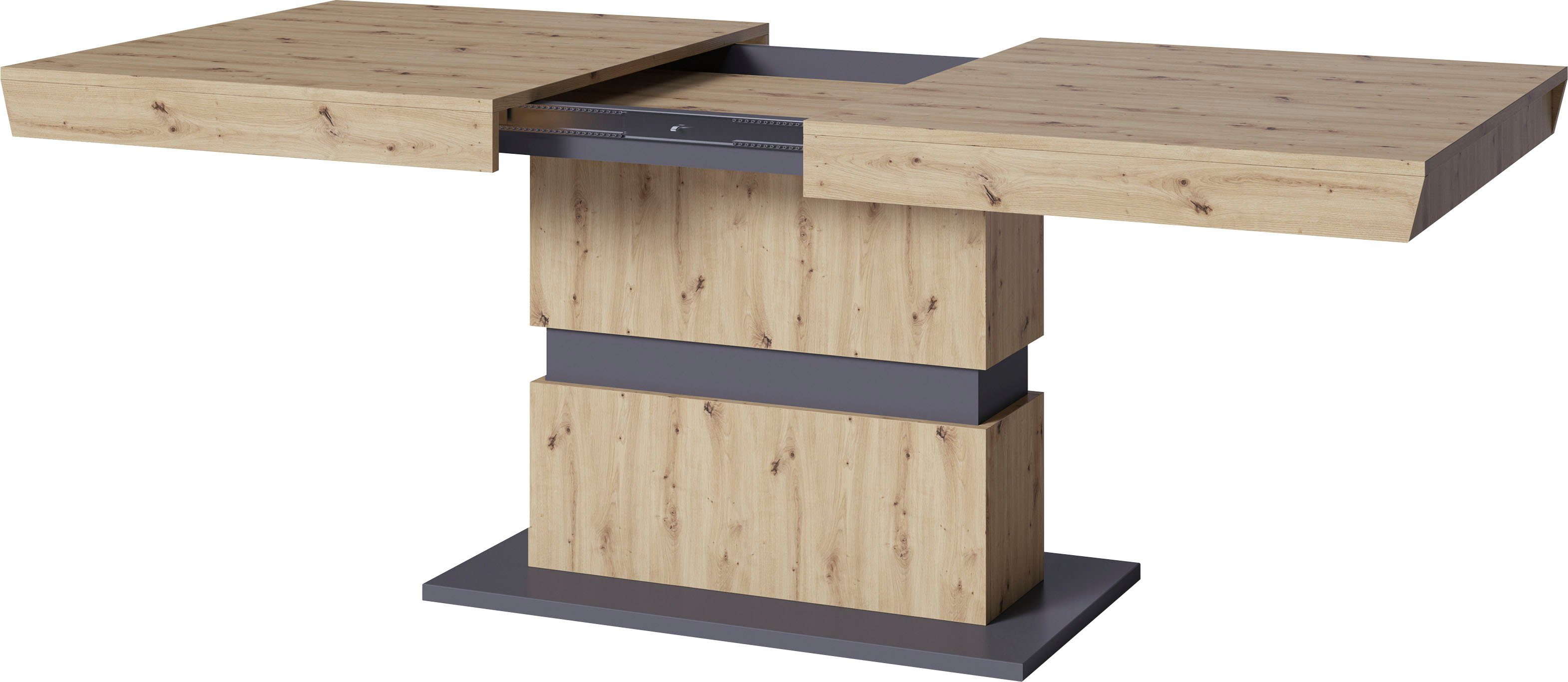 byLIVING Eettafel Matthew met uittrekfunctie, breedte 140-195 cm of 160-215 cm
