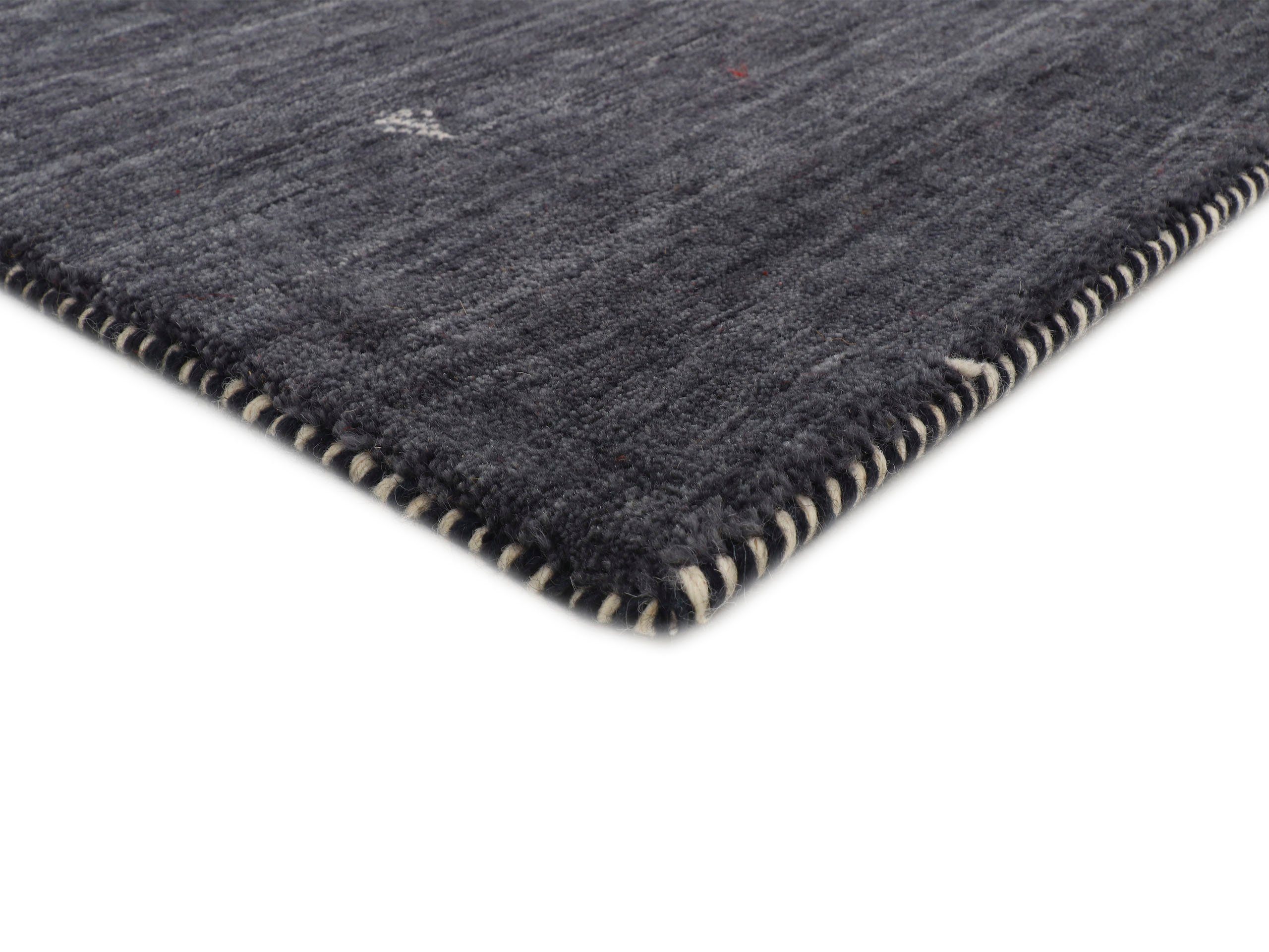 carpetfine Wollen kleed Gabbeh Uni, ook als loper verkrijgbaar